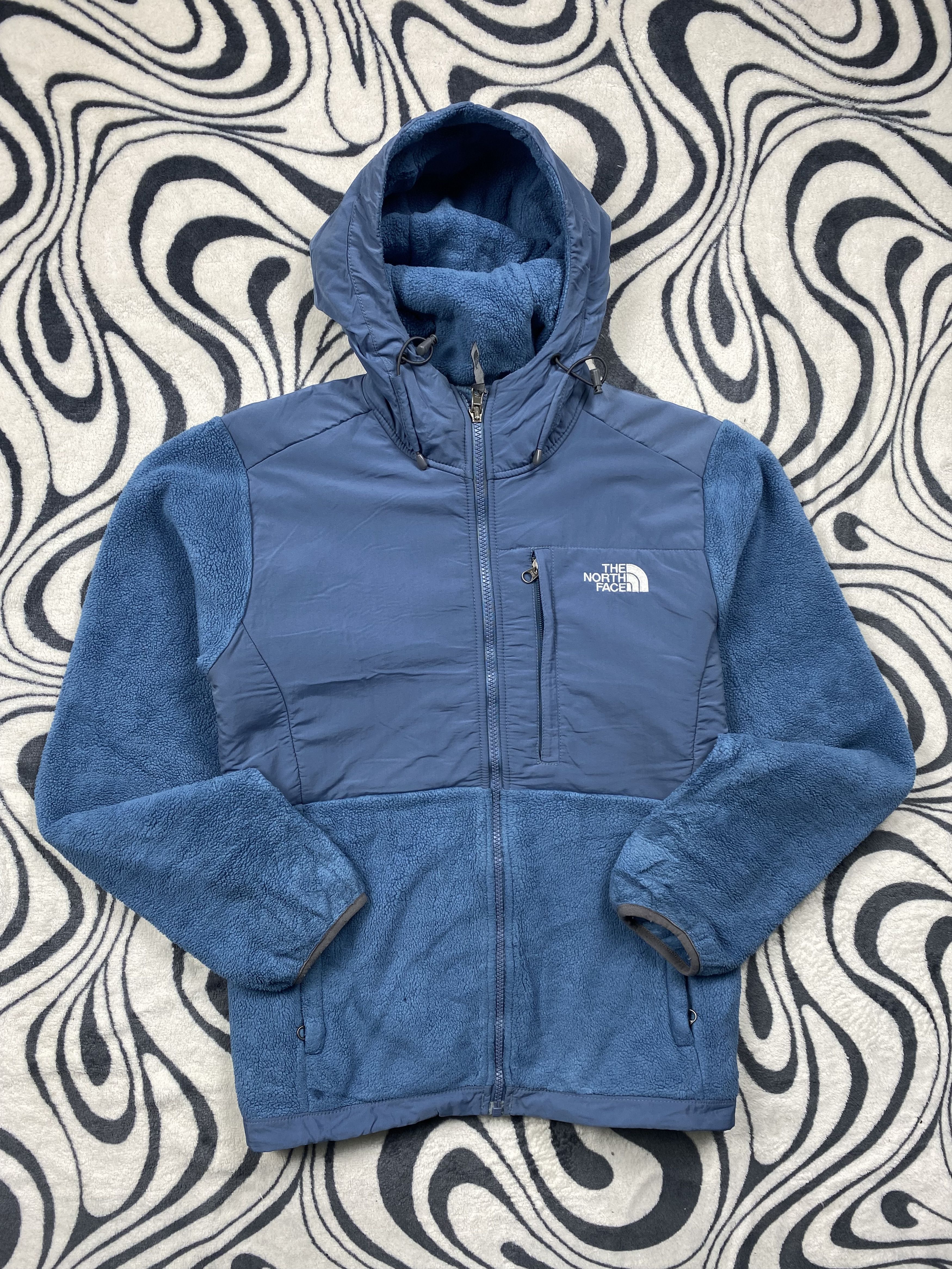 The North Face × Vintage The North Face Vintage Fleece + Nylon Jacket Zip Denali Size M / US 6-8 / IT 42-44 - 1 Thumbnail