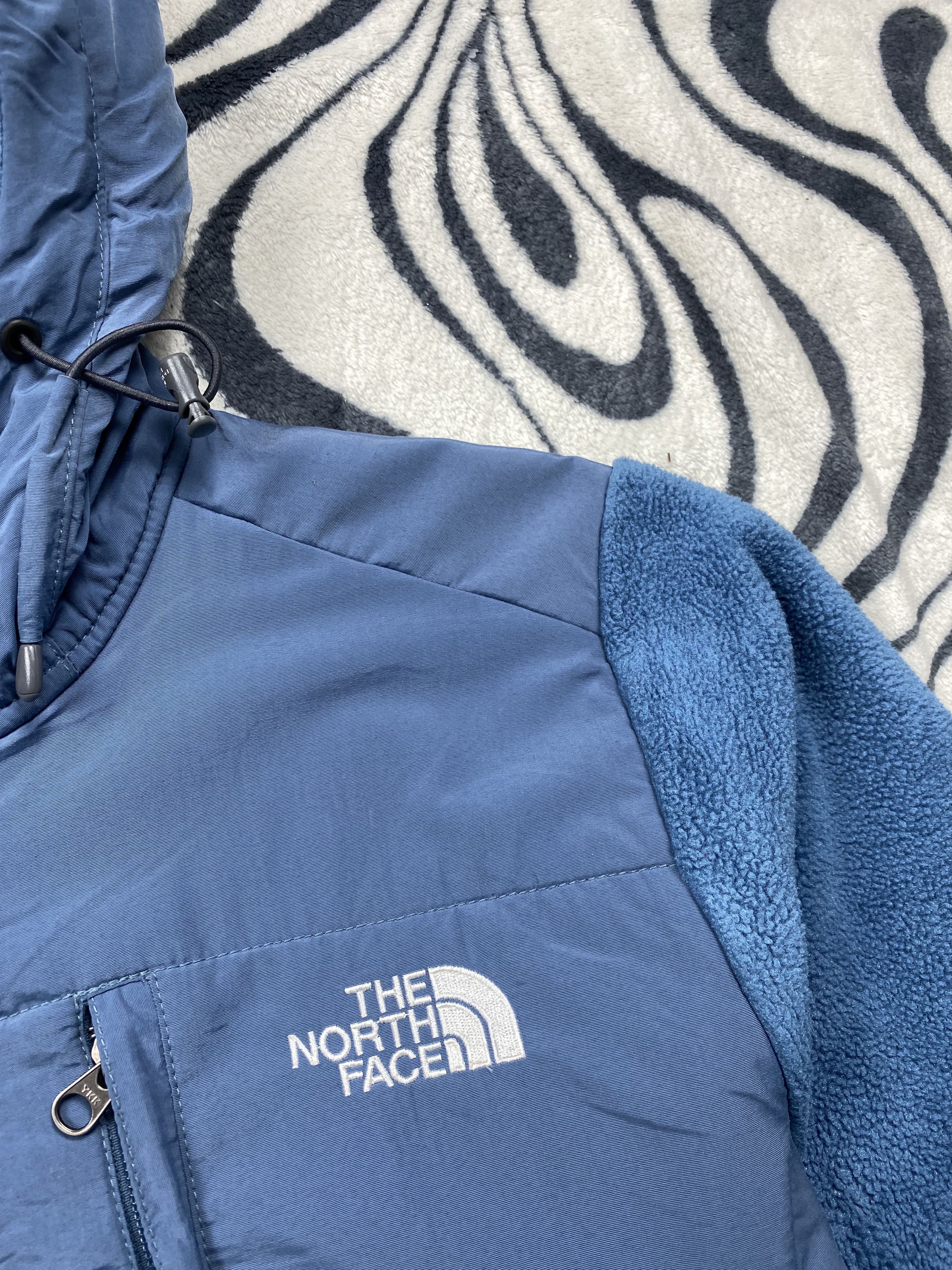 The North Face × Vintage The North Face Vintage Fleece + Nylon Jacket Zip Denali Size M / US 6-8 / IT 42-44 - 3 Thumbnail