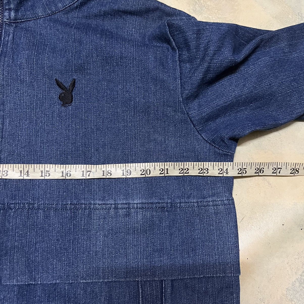 Playboy Playboy Big Logo Jeans Jacket Size US L / EU 52-54 / 3 - 12 Thumbnail