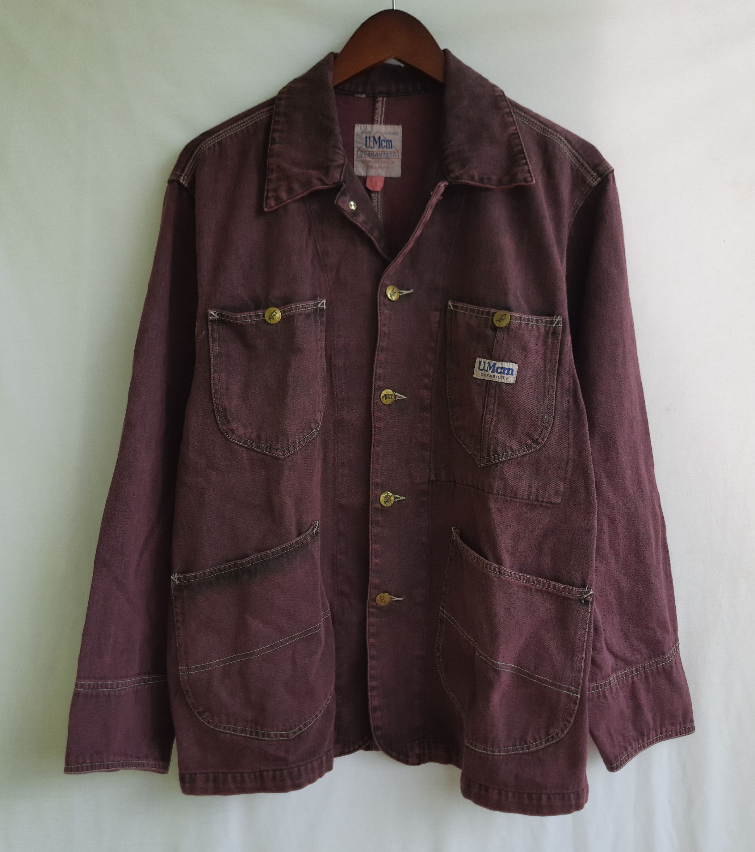 Japanese Brand U.Mcm Durability Chore Workwear Vintage Denim Jacket Size US M / EU 48-50 / 2 - 1 Thumbnail