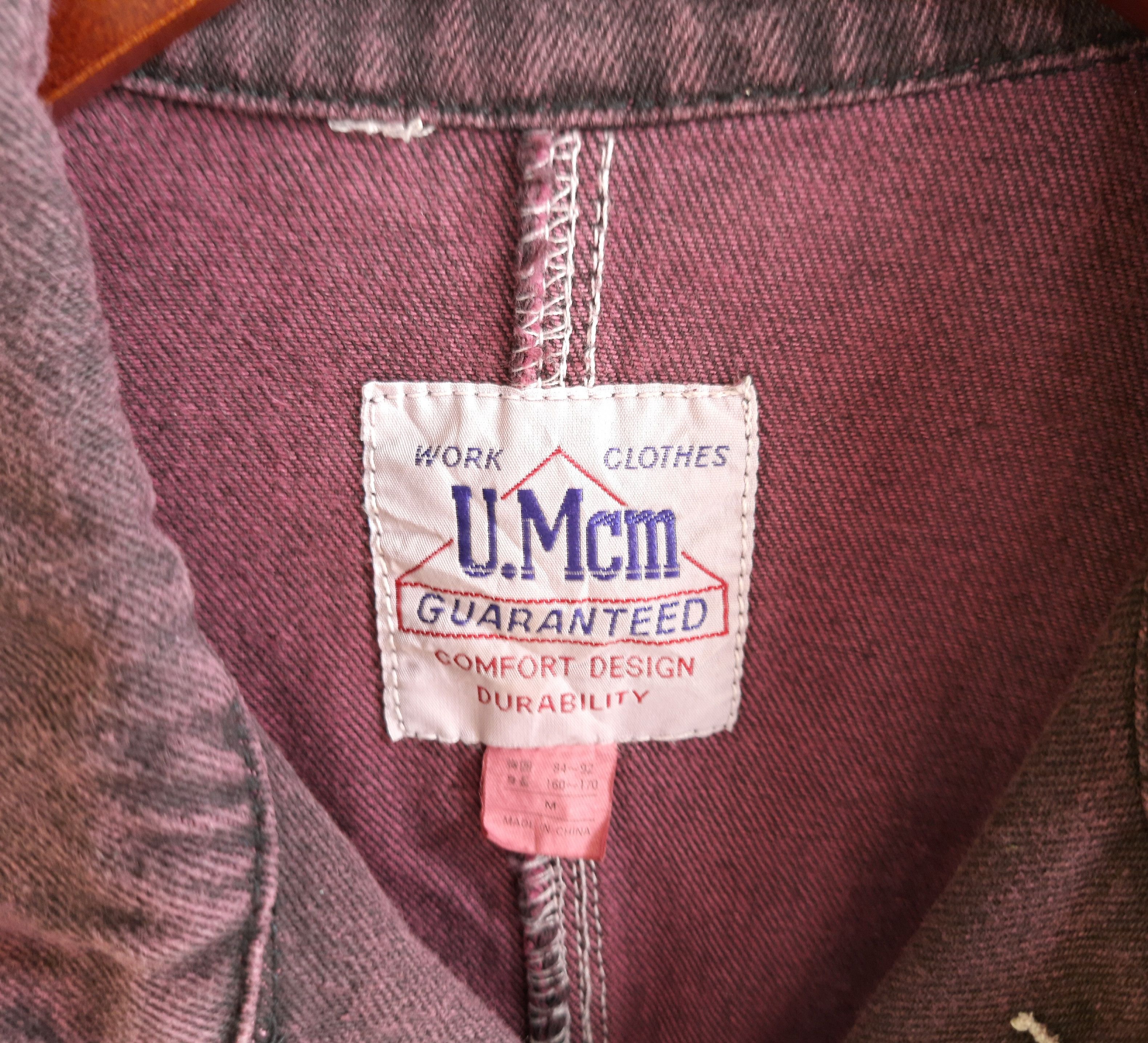 Japanese Brand U.Mcm Durability Chore Workwear Vintage Denim Jacket Size US M / EU 48-50 / 2 - 7 Thumbnail