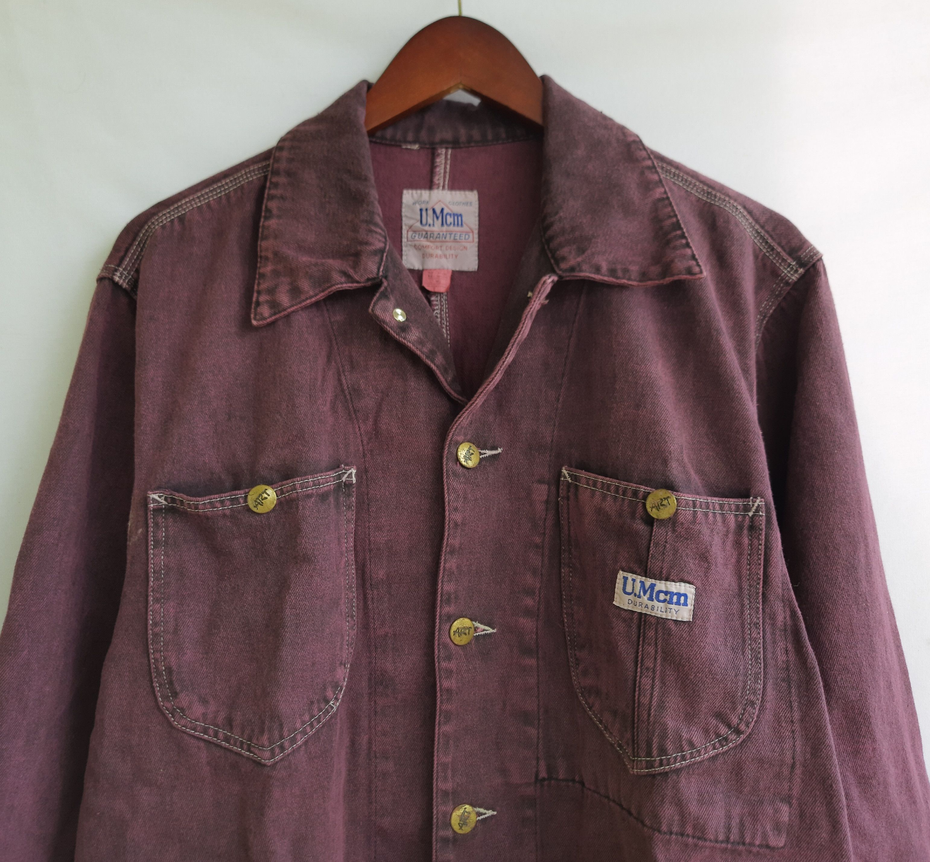 Japanese Brand U.Mcm Durability Chore Workwear Vintage Denim Jacket Size US M / EU 48-50 / 2 - 3 Thumbnail
