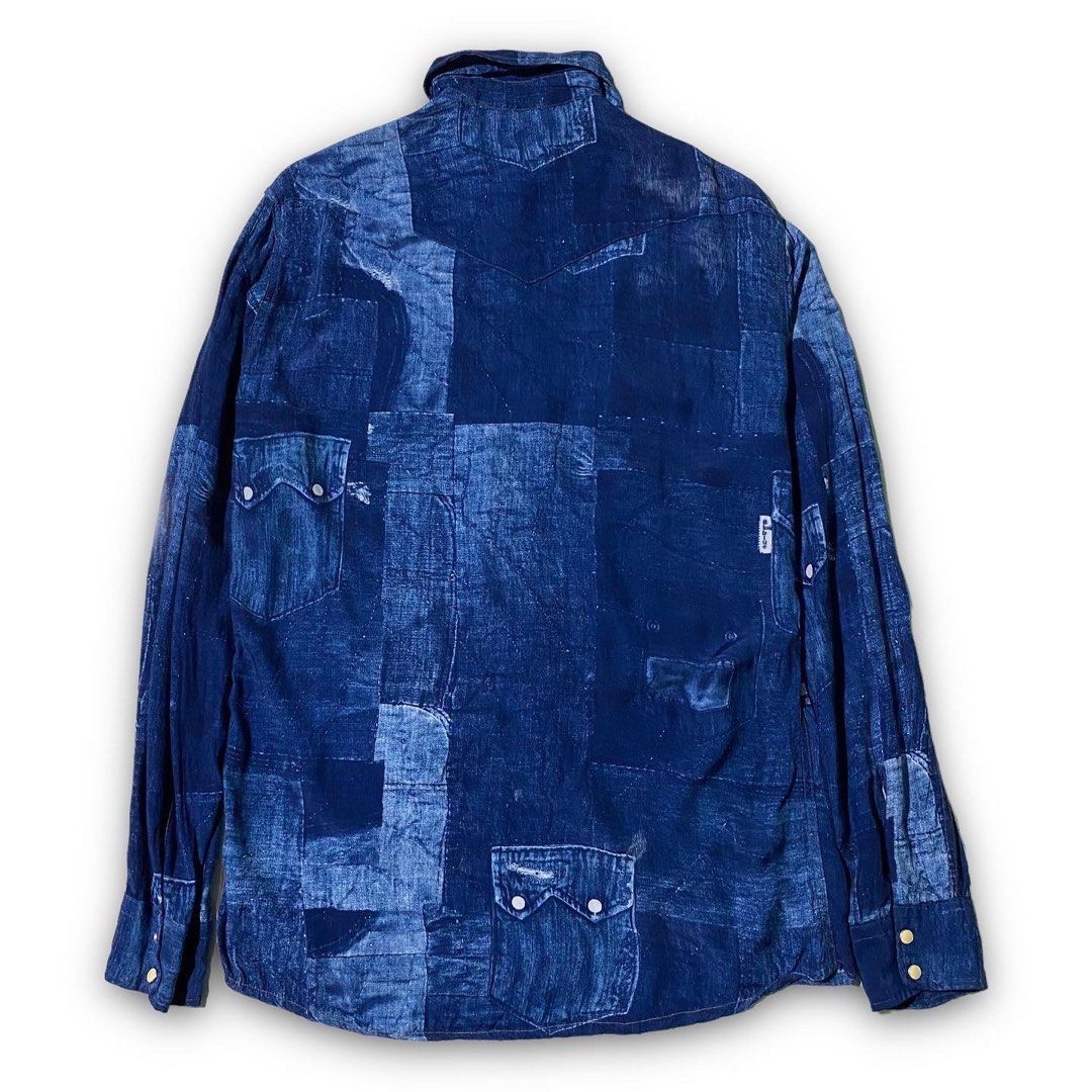 Blue Blue Japan Blue Blue Japan Rayon Long Sleeve Shirt Size US M / EU 48-50 / 2 - 2 Thumbnail