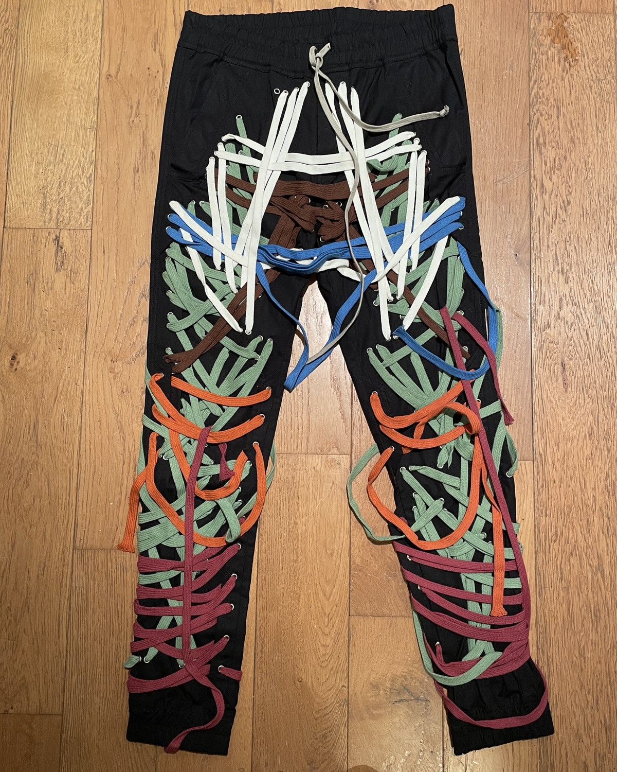 Rick Owens Rick Owens SS20 Tecuatl Megalaced cargo jogger Size US 32 / EU 48 - 2 Thumbnail