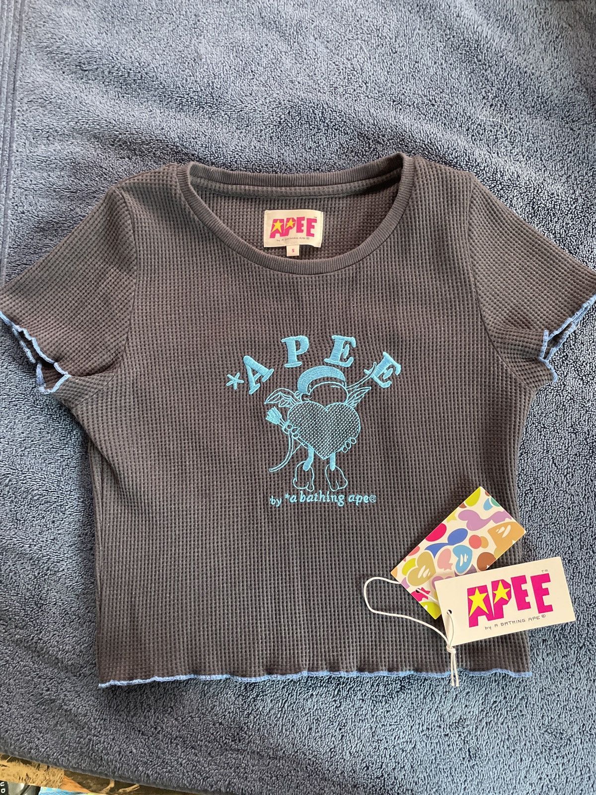 Bape APEE A Bathing Ape Heart Monkey Crop Top | Grailed