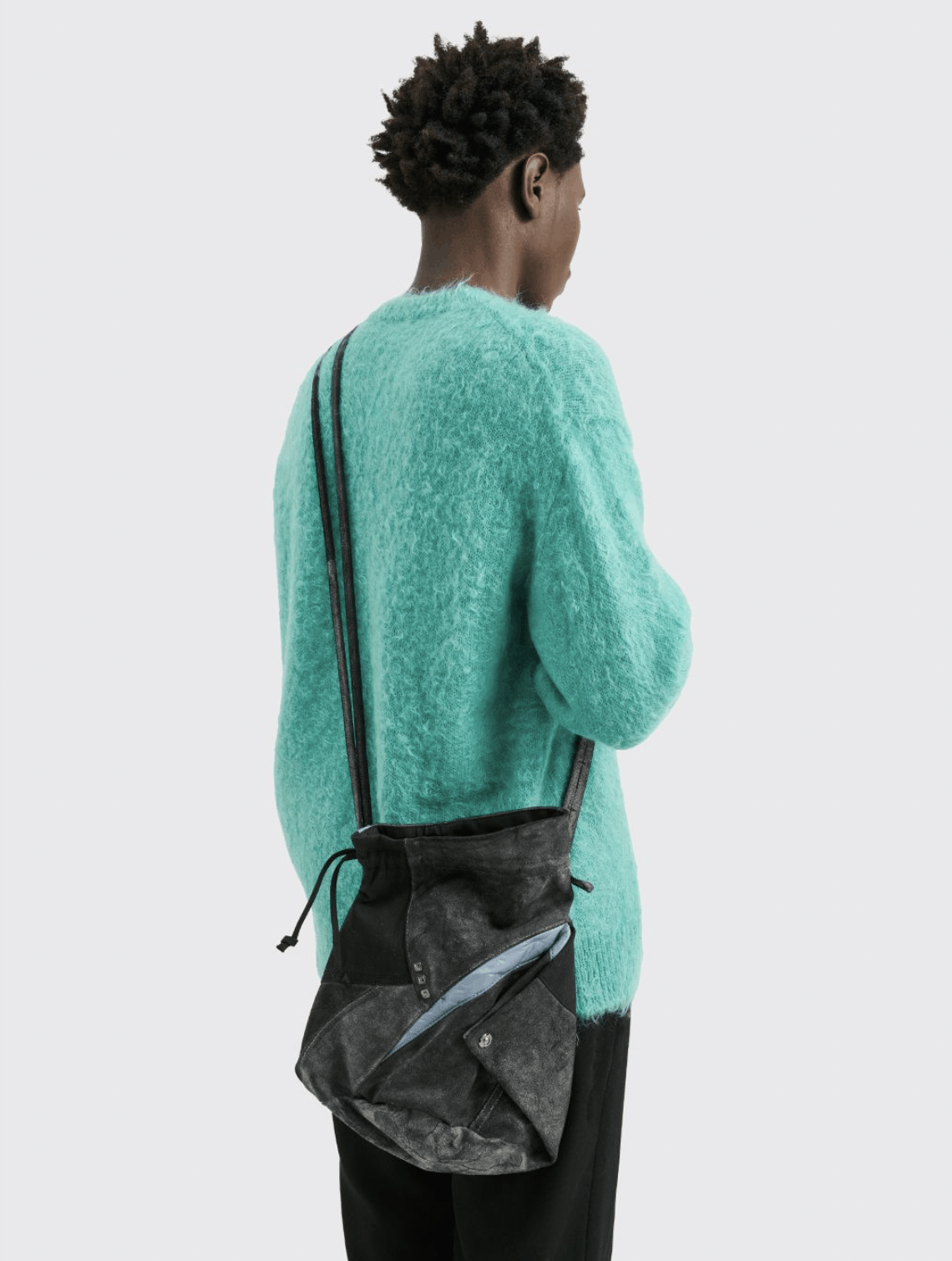 Kiko Kostadinov Kiko Kostadinov Medium Suede Oren Bag in Black