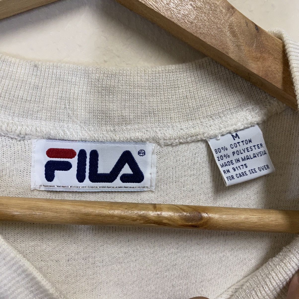 Fila × Vintage Vintage Fila Small Logo Crewneck Sweatshirt Size M Size US M / EU 48-50 / 2 - 9 Thumbnail