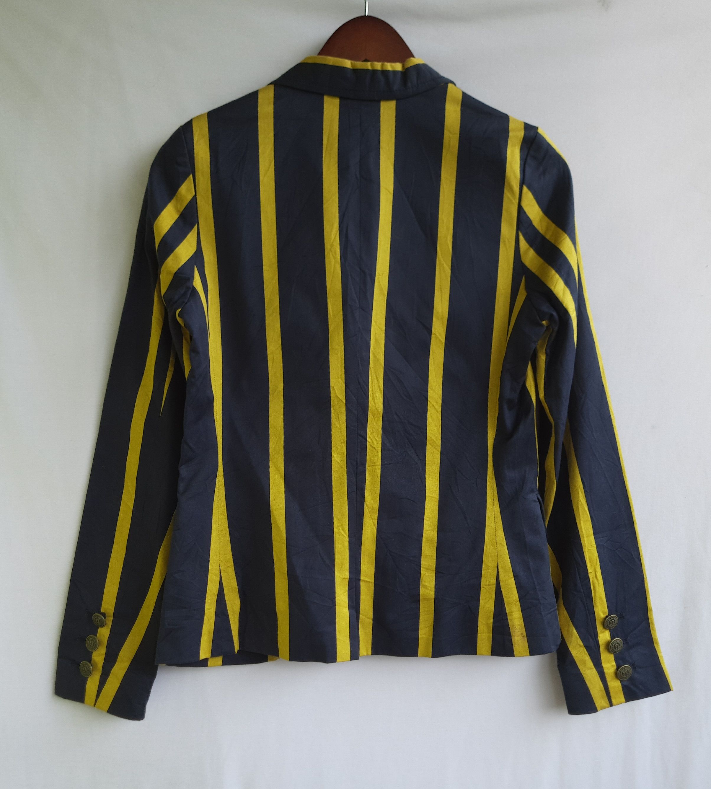 Japanese Brand Y2K NII stripe Japan Blazers Jacket Size M / US 6-8 / IT 42-44 - 2 Thumbnail
