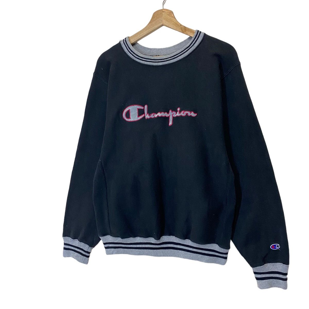 Vintage Champion Reverse Weave Big Logo Crewneck Sweatshirt