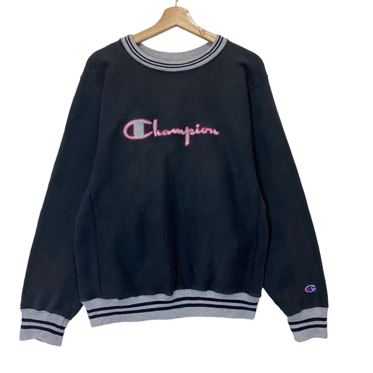 Champion × Sports Specialties × Vintage Vintage Champion Reverse Weave Big Logo Crewneck Sweatshirt Size US M / EU 48-50 / 2 - 1 Thumbnail