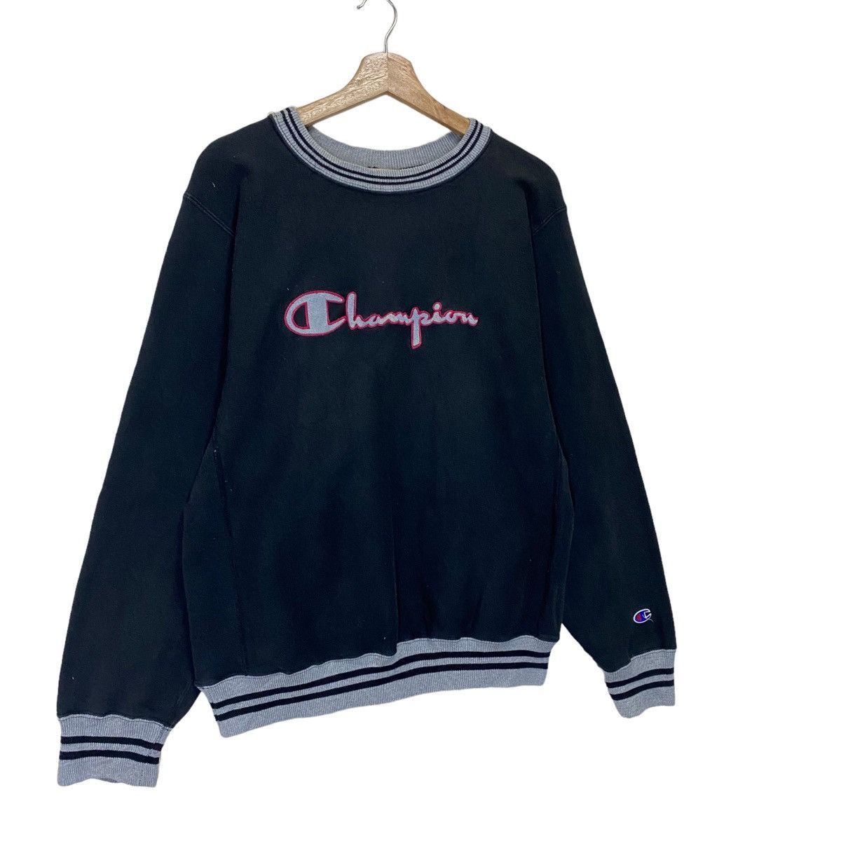 Champion × Sports Specialties × Vintage Vintage Champion Reverse Weave Big Logo Crewneck Sweatshirt Size US M / EU 48-50 / 2 - 2 Thumbnail
