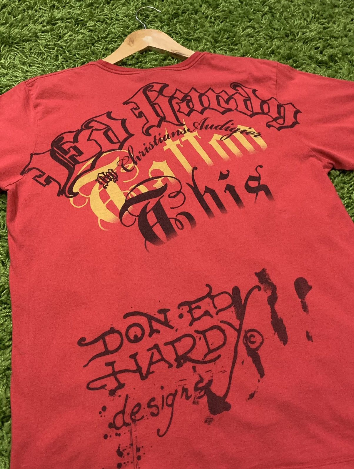 Ed Hardy × Vintage 📌 Y2K Ed Hardy Christian Audigier Skull Tee Large Size US L / EU 52-54 / 3 - 4 Thumbnail