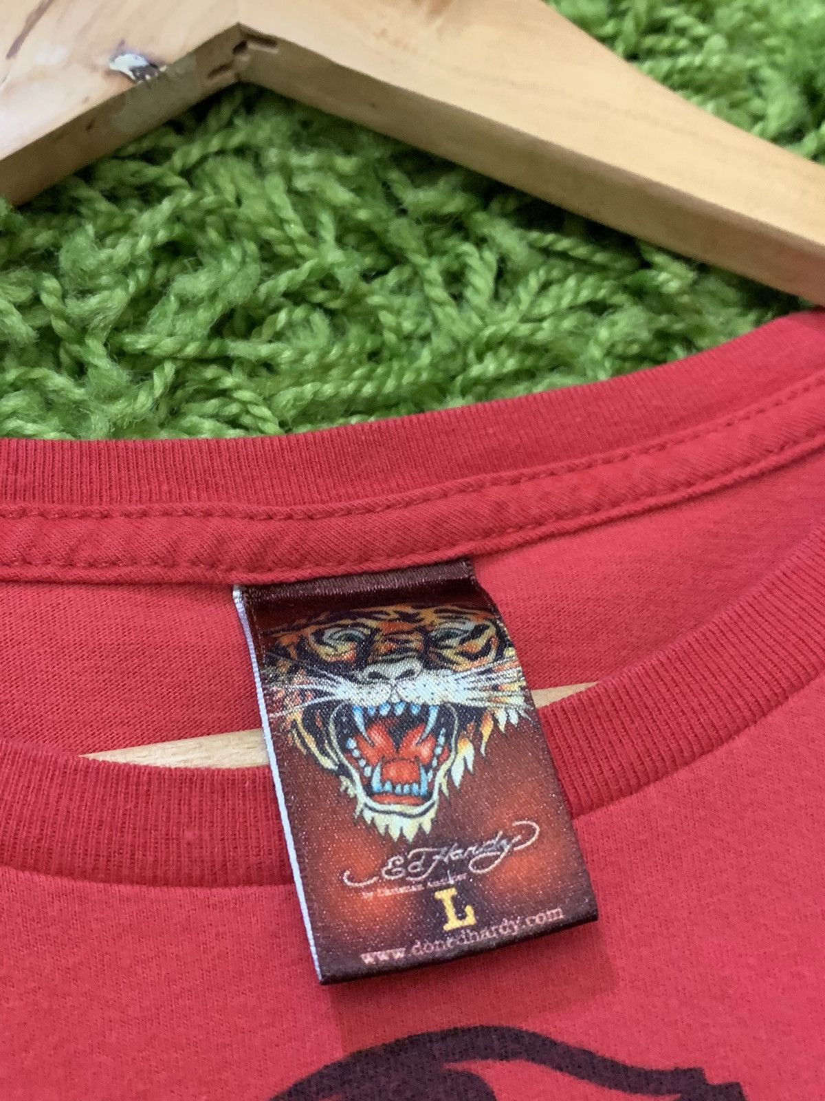 Ed Hardy × Vintage 📌 Y2K Ed Hardy Christian Audigier Skull Tee Large Size US L / EU 52-54 / 3 - 5 Thumbnail