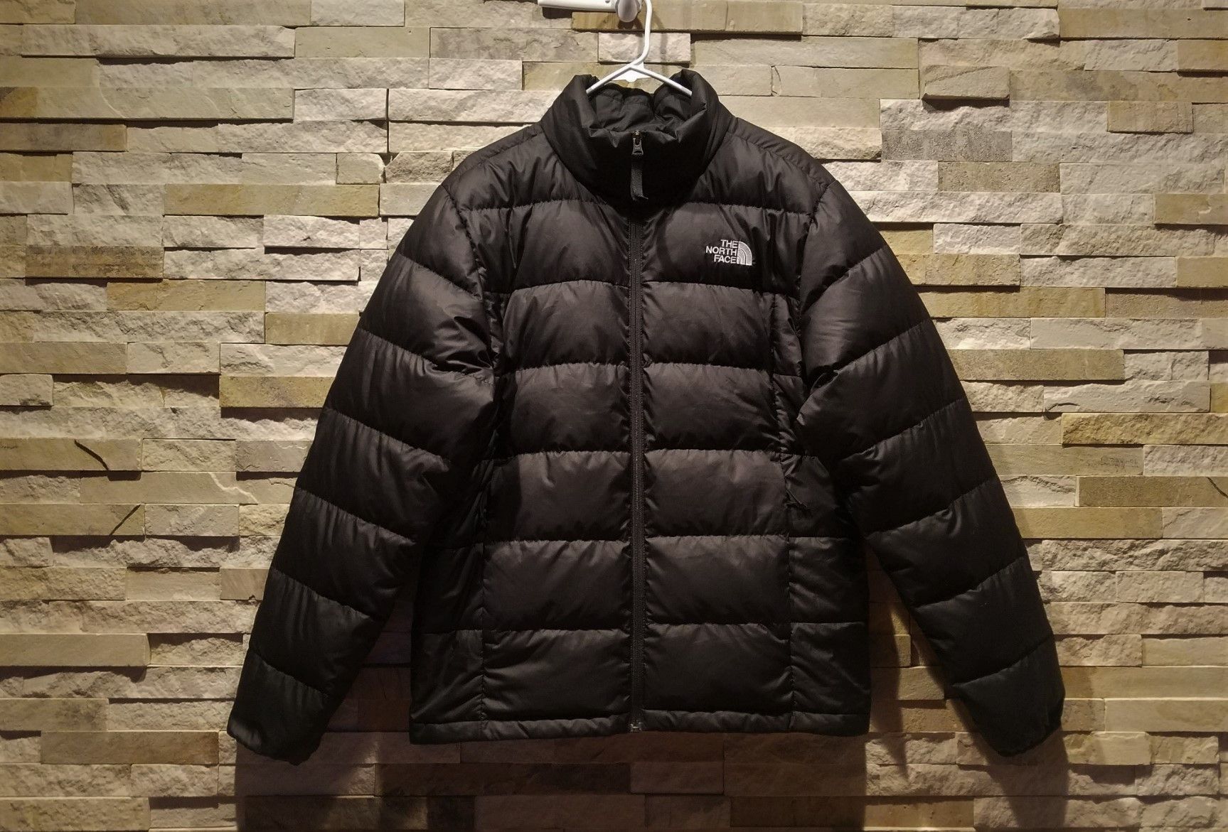 North Face Medium Black Mens Winter Puffer Jacket Coat Down