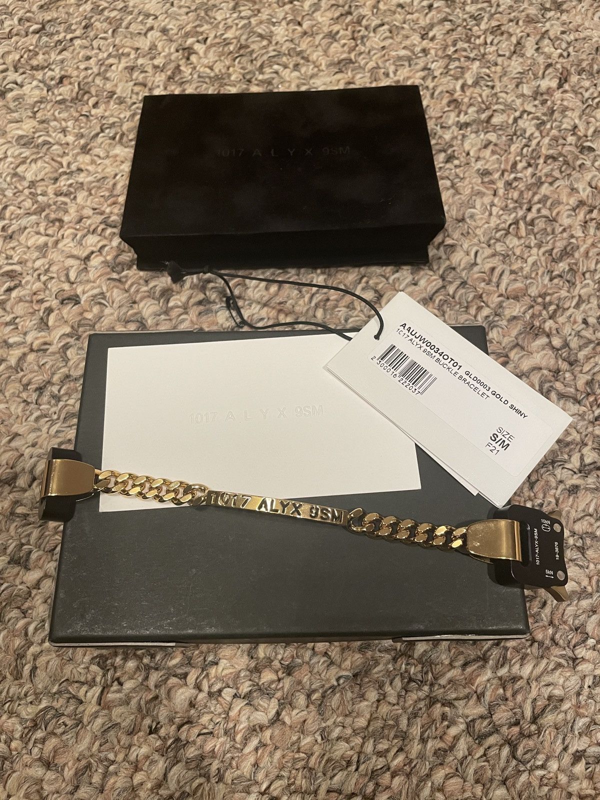 1017 ALYX 9SM Gold Shiny Buckle Bracelet [F21] Size ONE SIZE - 1 Thumbnail