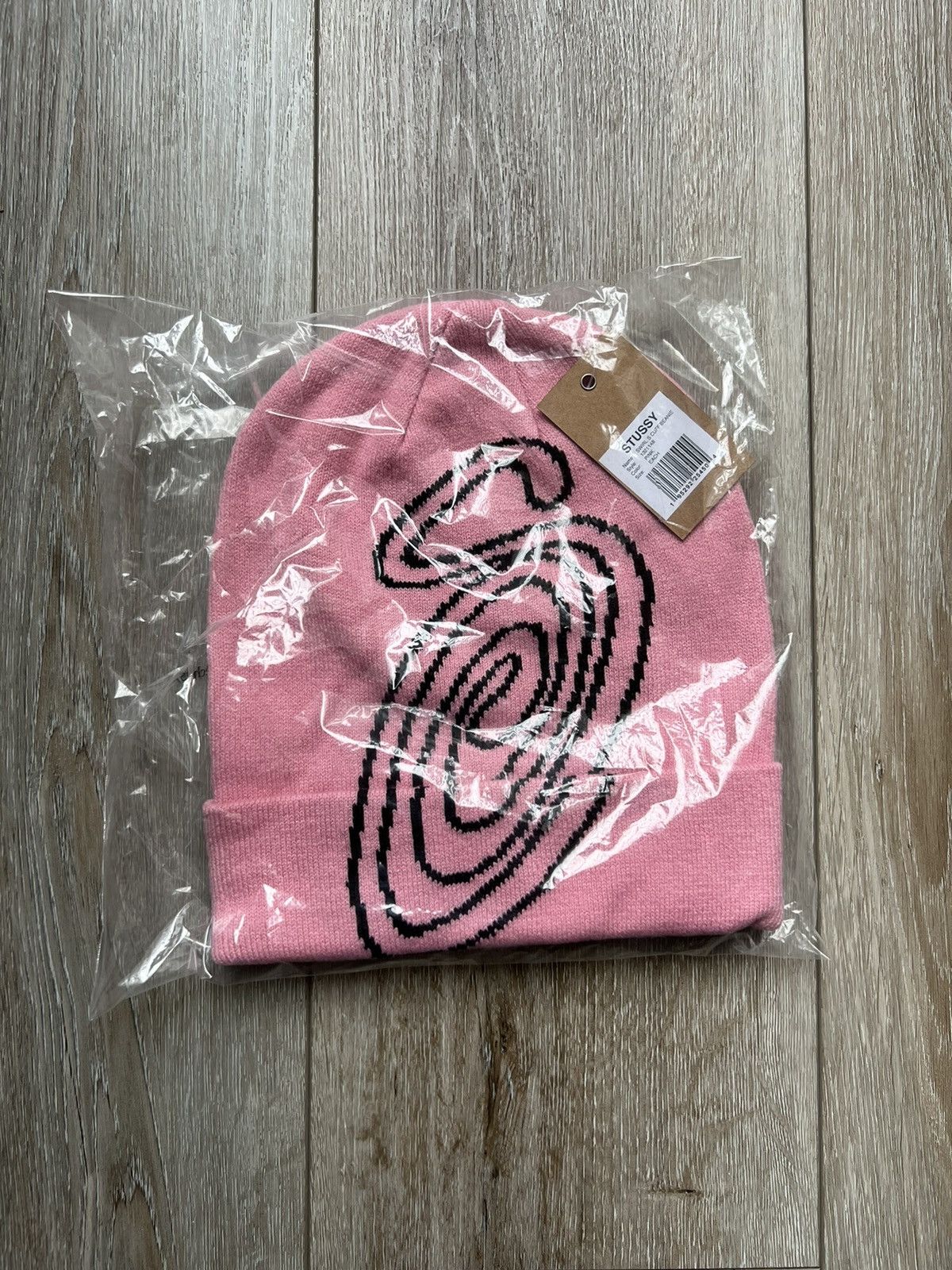 Stussy Stussy Swirl S Cuff Beanie Pink white NEW | Grailed