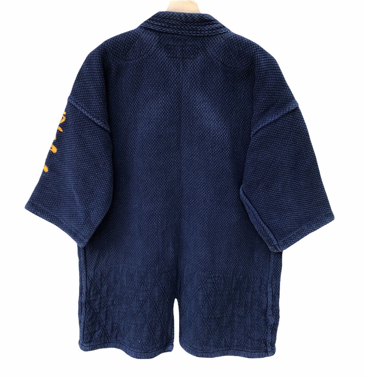 Japanese Brand Rare Musashi Kimono Indigo Dyed Woven Japanese Traditional Size US L / EU 52-54 / 3 - 8 Thumbnail