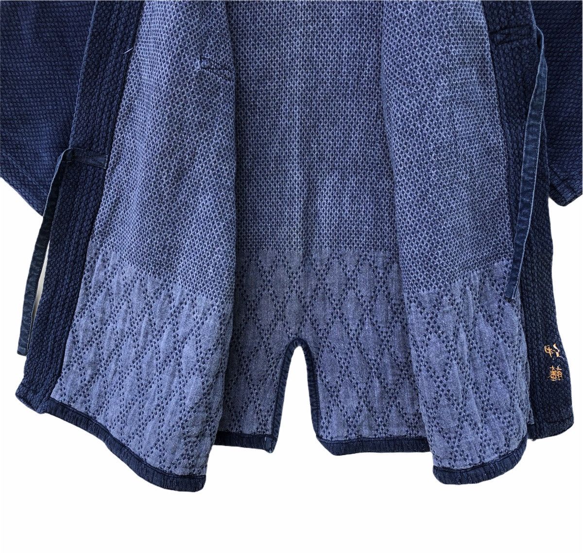 Japanese Brand Rare Musashi Kimono Indigo Dyed Woven Japanese Traditional Size US L / EU 52-54 / 3 - 6 Thumbnail
