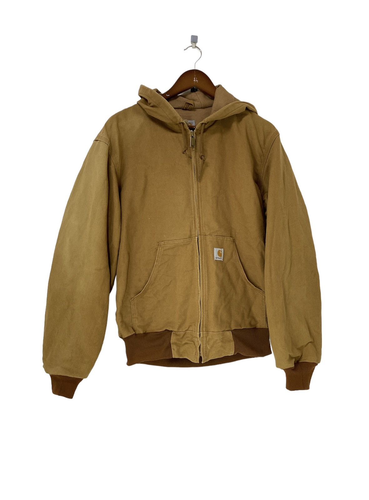 Carhartt Vintage Carhartt Chore Hoodie Jacket Workwear Design Size US S / EU 44-46 / 1 - 1 Thumbnail