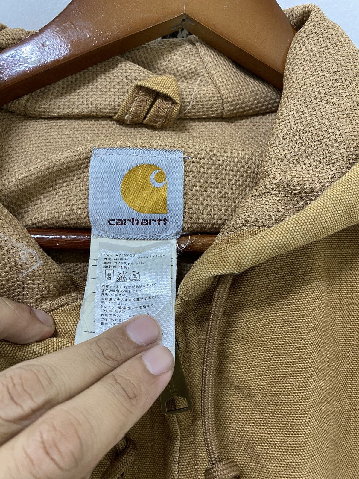 Carhartt Vintage Carhartt Chore Hoodie Jacket Workwear Design Size US S / EU 44-46 / 1 - 4 Thumbnail