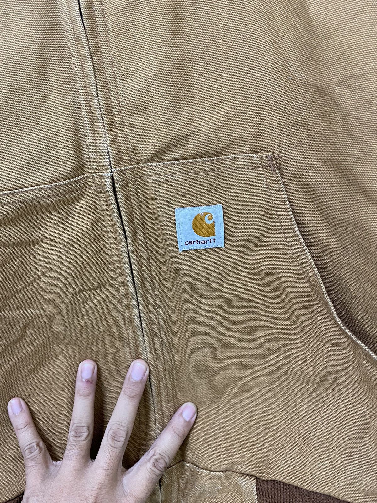Carhartt Vintage Carhartt Chore Hoodie Jacket Workwear Design Size US S / EU 44-46 / 1 - 5 Thumbnail