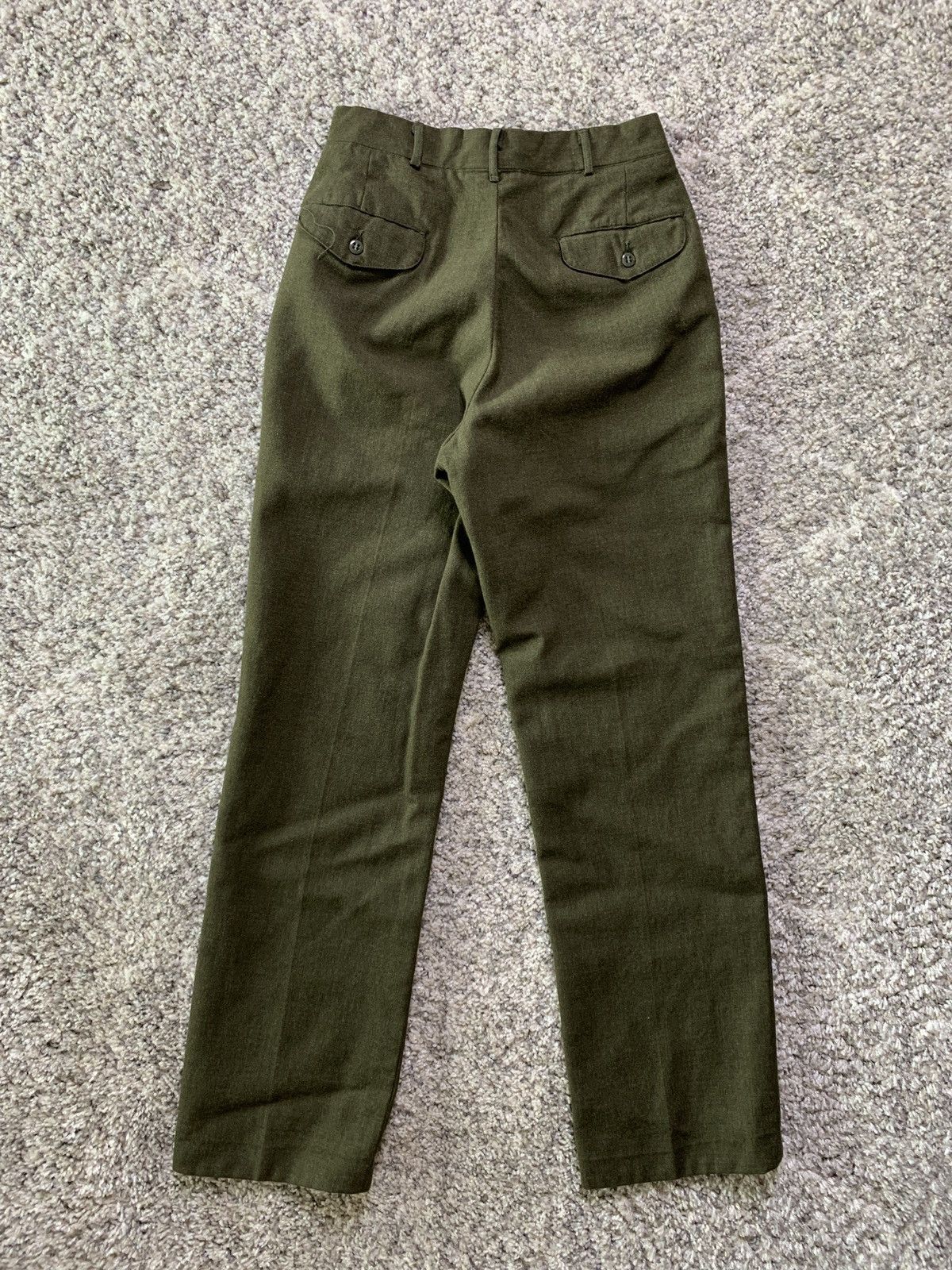 Military × Vintage Vintage 70s Military Pants Wool Trousers