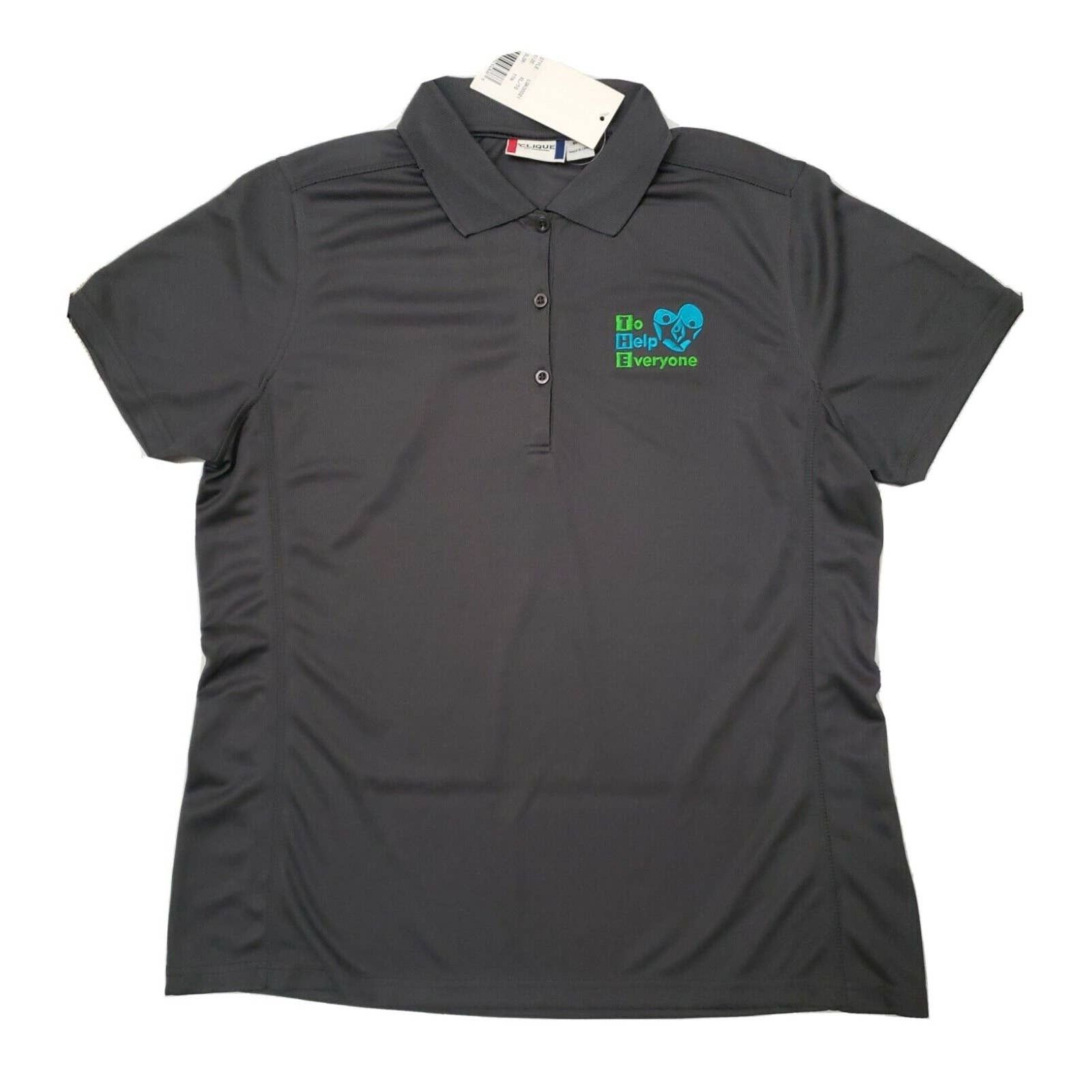 Clique To Help Everyone Polo Mens X Large Gray
