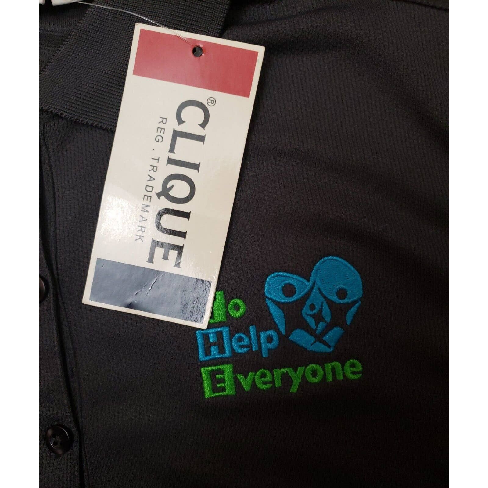 Clique To Help Everyone Polo Mens X Large Gray