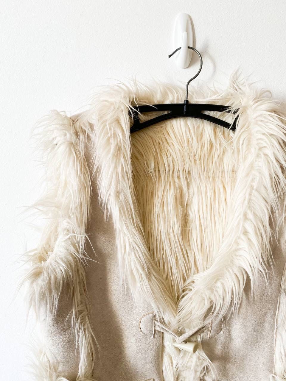 Japanese Brand × Vintage Japanese Vintage Suede Faux Fur Vest issey miyake style y2k Size M / US 6-8 / IT 42-44 - 6 Thumbnail