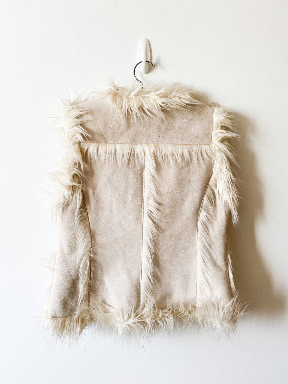 Japanese Brand × Vintage Japanese Vintage Suede Faux Fur Vest issey miyake style y2k Size M / US 6-8 / IT 42-44 - 2 Thumbnail