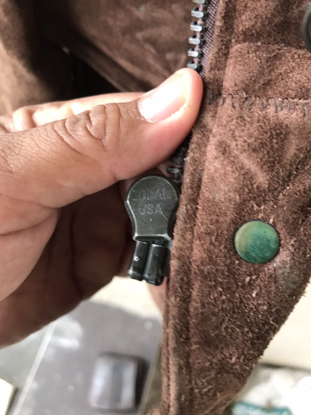 Vintage RARE VINTAGE 80s MILITARY LEATHER JACKET Size US M / EU 48-50 / 2 - 11 Thumbnail