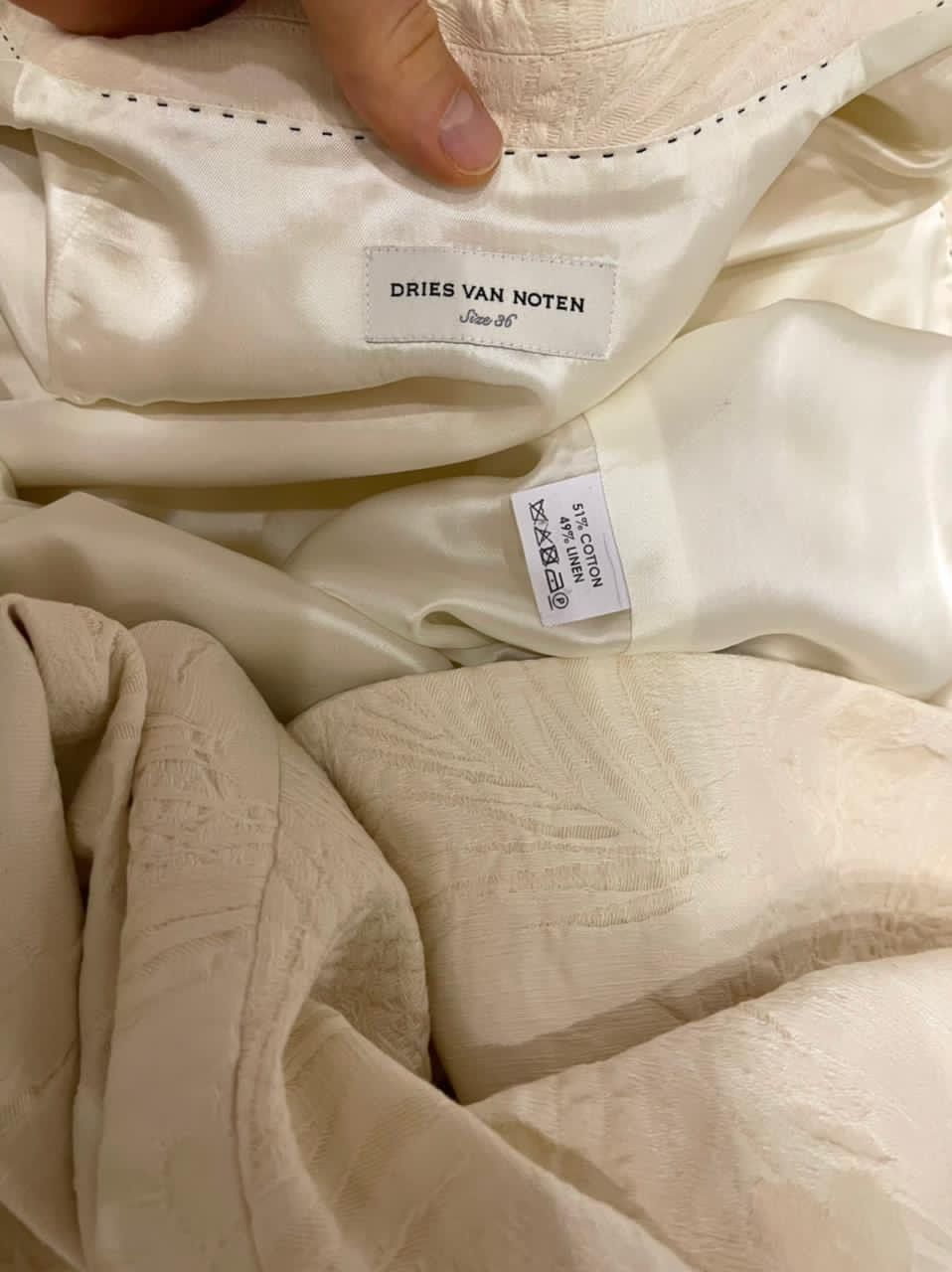 Dries Van Noten Dries Van Noten light coat / jacket fits man M Size US M / EU 48-50 / 2 - 3 Thumbnail