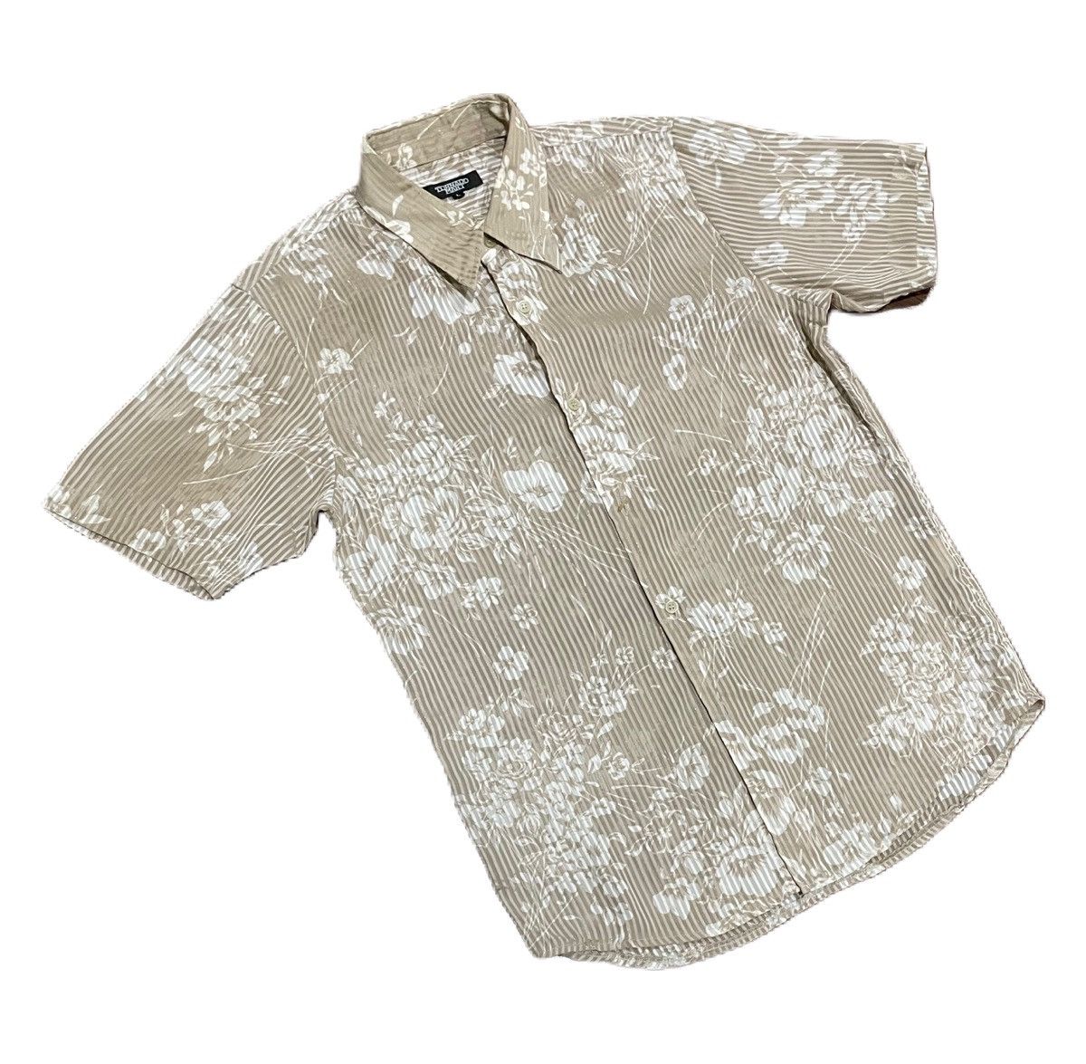 Japanese Brand Vintage 90s Tornado Mart Crepe Thin Floral Shirts Size US L / EU 52-54 / 3 - 2 Thumbnail