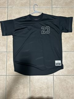 Nike Air Jordan Remastered Grey Baseball Jersey Shirt Sz S NEW AT9822 056  RARE