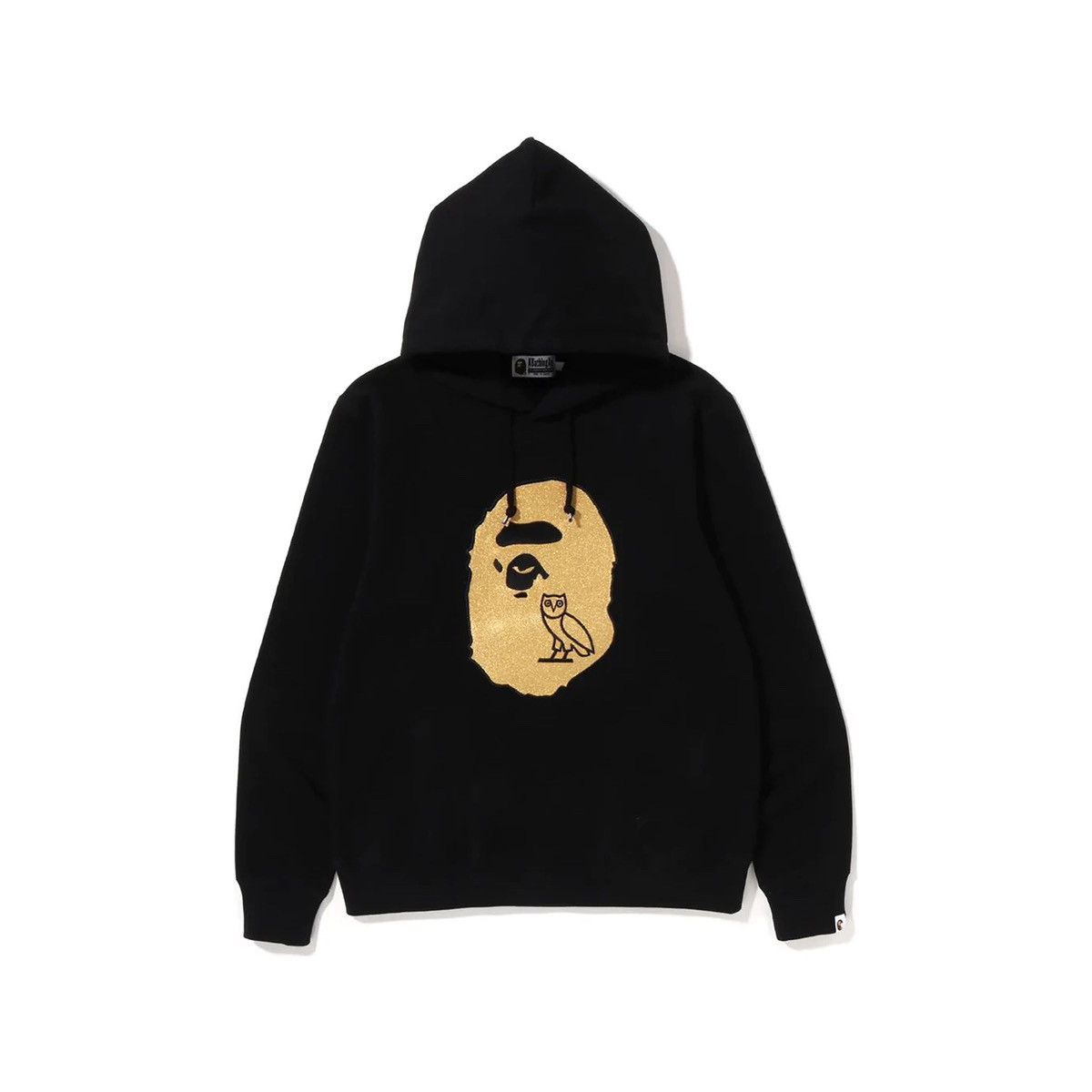 Bape × October's Very Own BAPE x OVO Ape Head Pullover Hoodie Black Gold Size US M / EU 48-50 / 2 - 1 Thumbnail