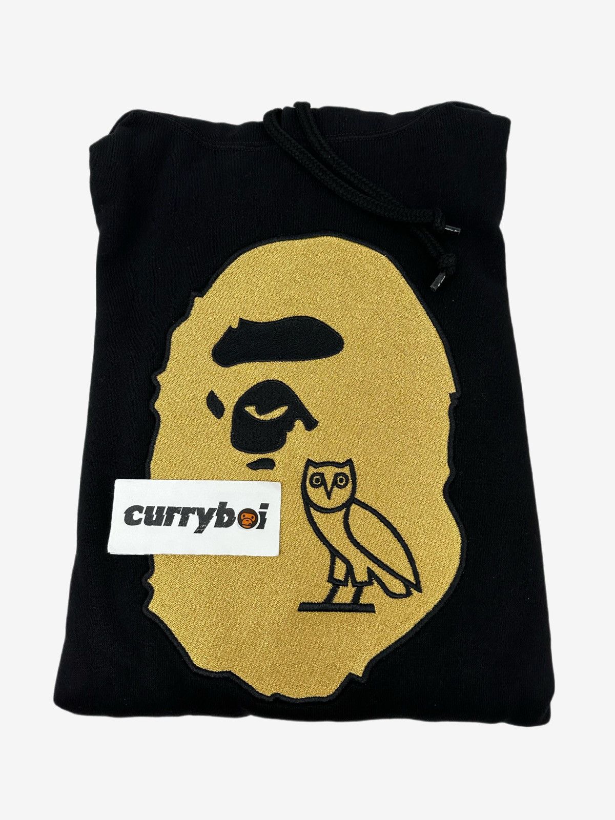 Bape × October's Very Own BAPE x OVO Ape Head Pullover Hoodie Black Gold Size US M / EU 48-50 / 2 - 4 Thumbnail