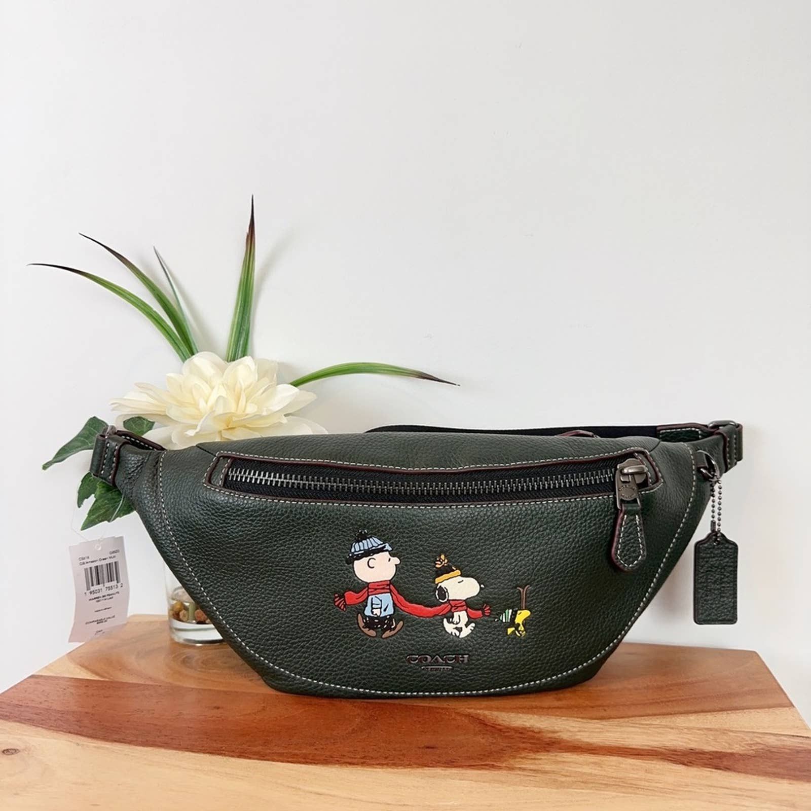 NWT Coach X Peanuts hot Warren Belt Bag With Snoopy Motif