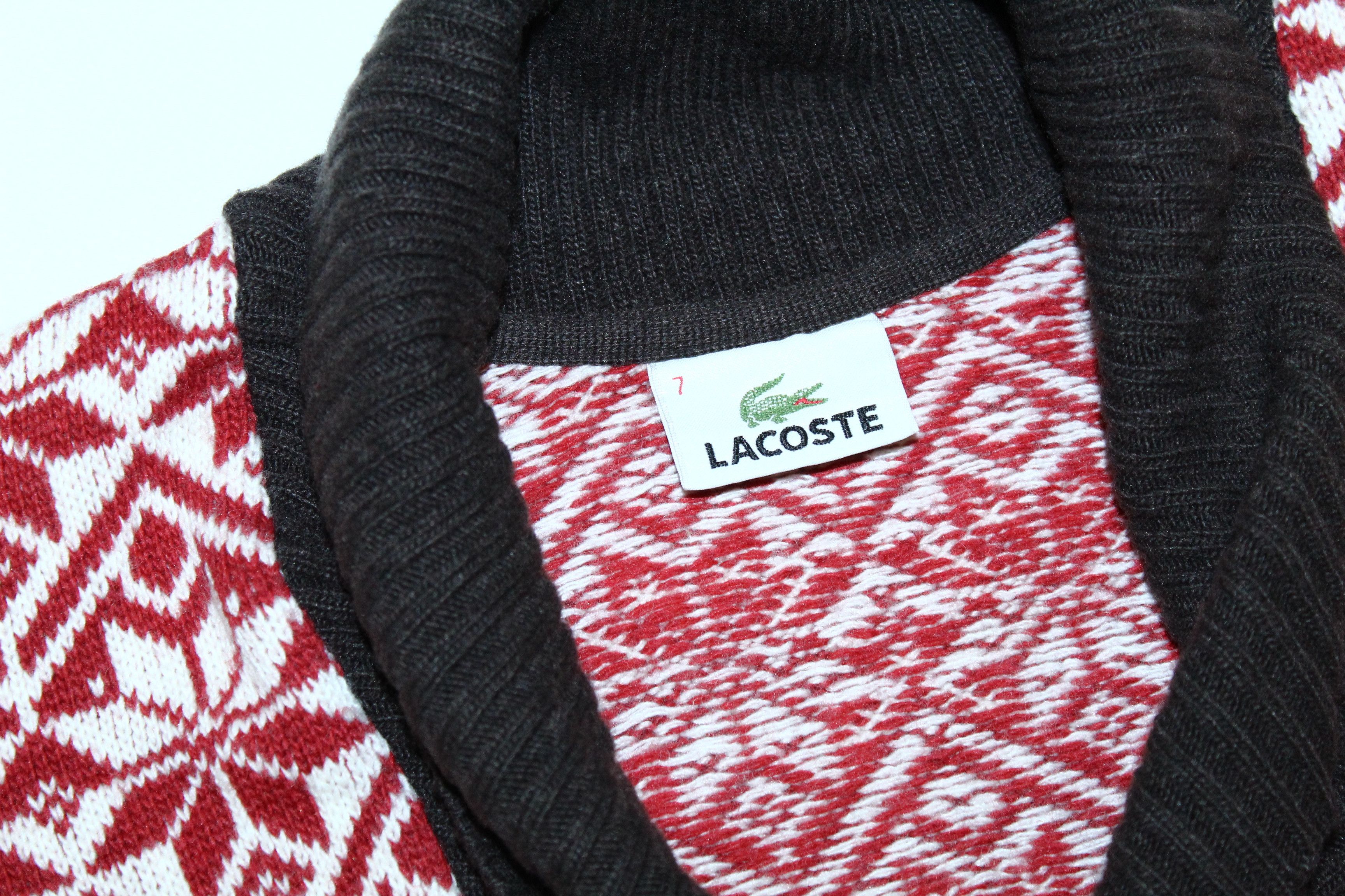Lacoste Vtg Lacoste Native Patterns Wool Mix Turtleneck Sweater Size US XXL / EU 58 / 5 - 6 Thumbnail