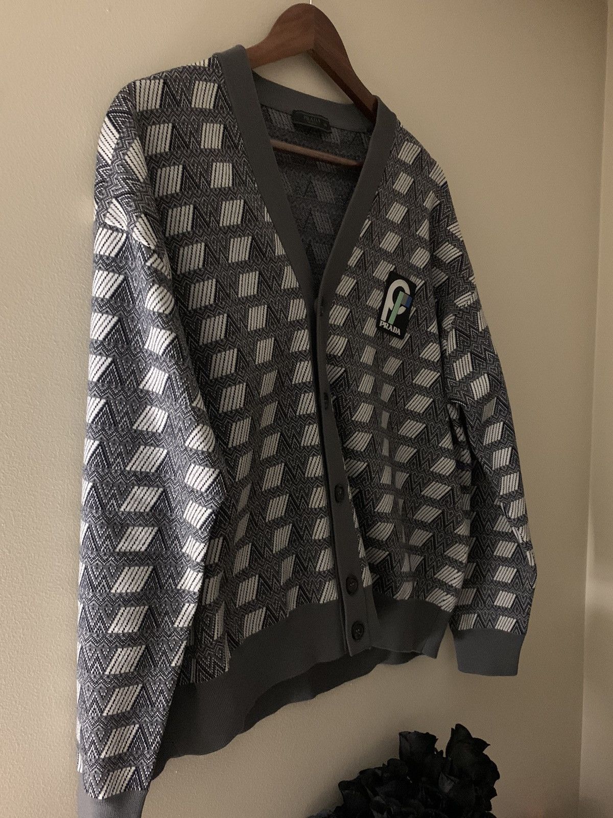 Prada Prada FW18 RARE GRAIL Cardigan Sweater Runway Exclusive Size US L / EU 52-54 / 3 - 11 Thumbnail