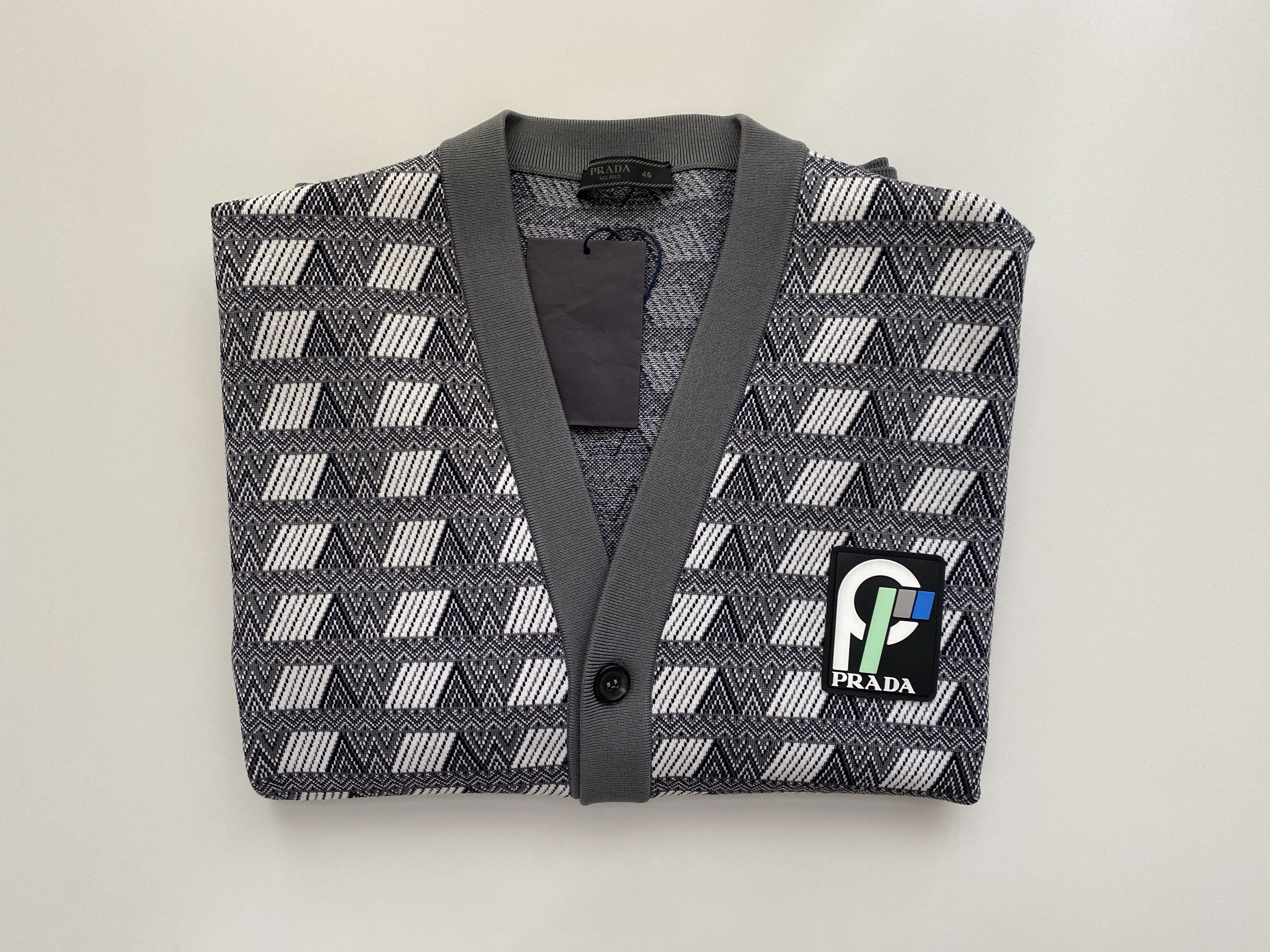 Prada Prada FW18 RARE GRAIL Cardigan Sweater Runway Exclusive Size US L / EU 52-54 / 3 - 7 Thumbnail