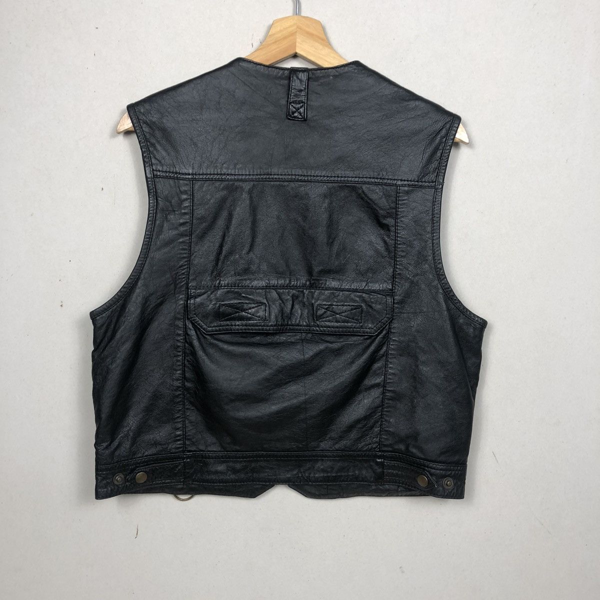 Japanese Brand Amirson’s Mens Luxury Leather Vest Jacket Multipocket Size US M / EU 48-50 / 2 - 4 Thumbnail