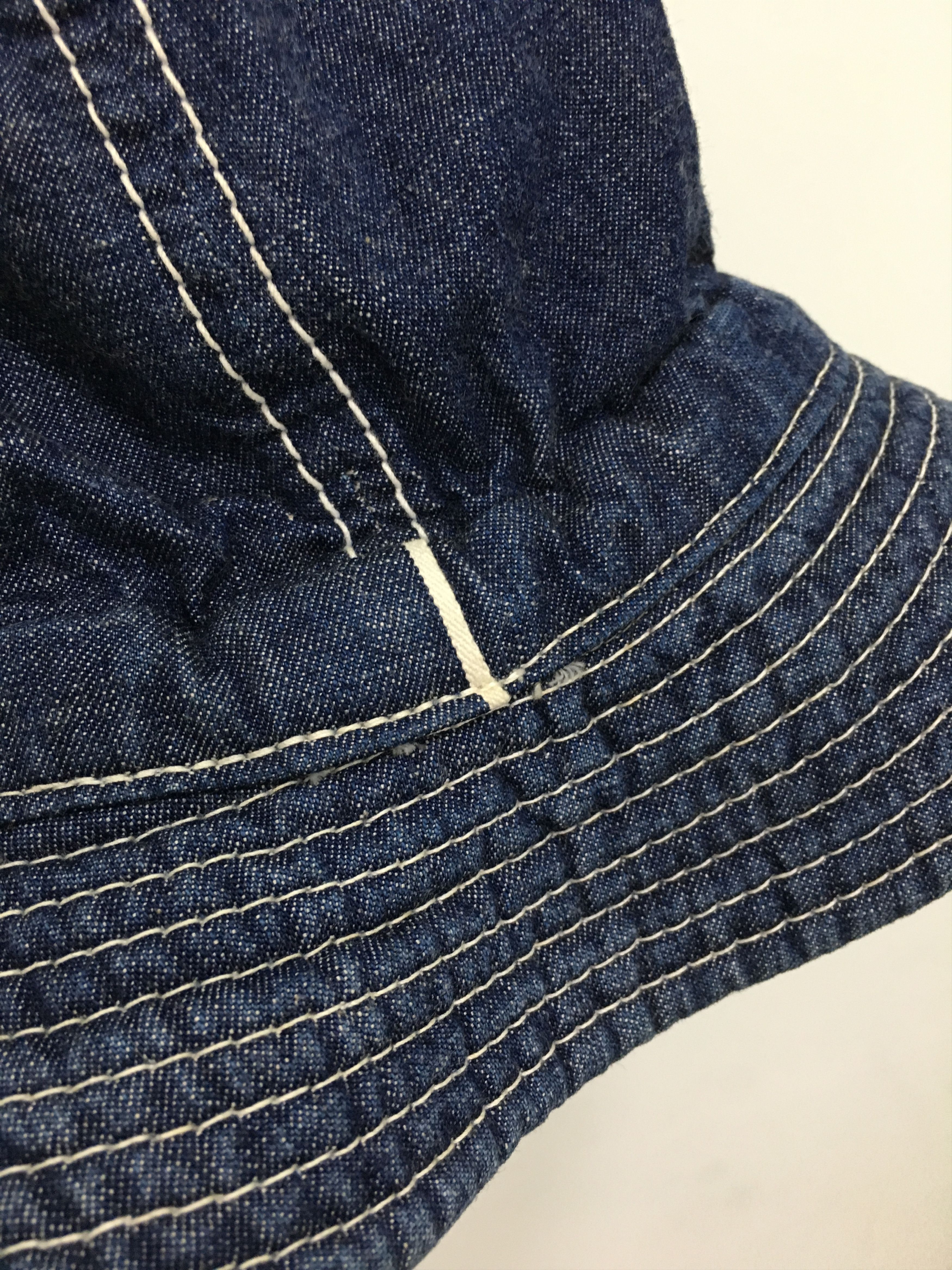 Handmade Decho Crash Kome Hat US Army Indigo Selvage Denim Hand Made Size ONE SIZE - 6 Thumbnail