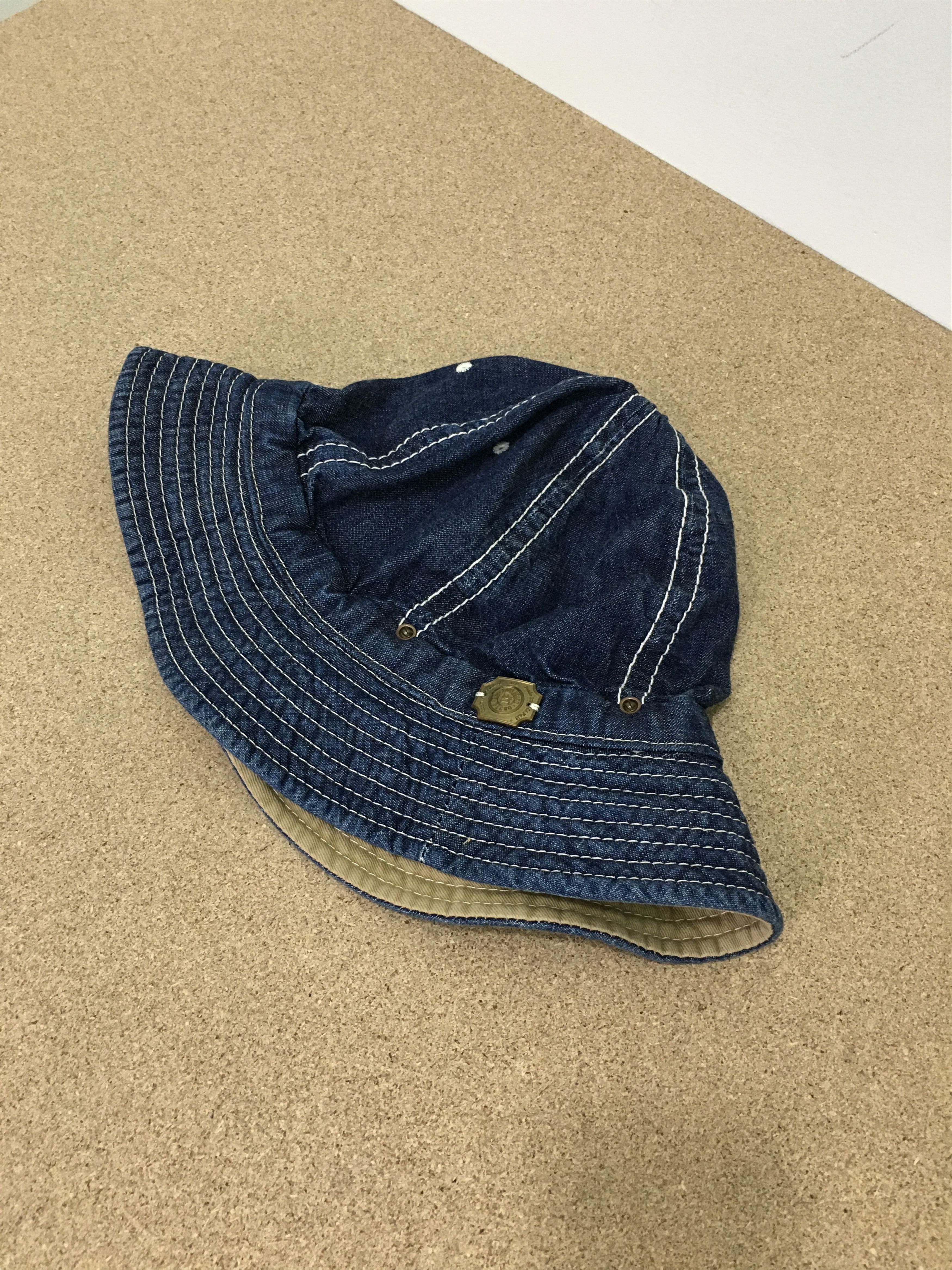 Handmade Decho Crash Kome Hat US Army Indigo Selvage Denim Hand Made Size ONE SIZE - 11 Thumbnail