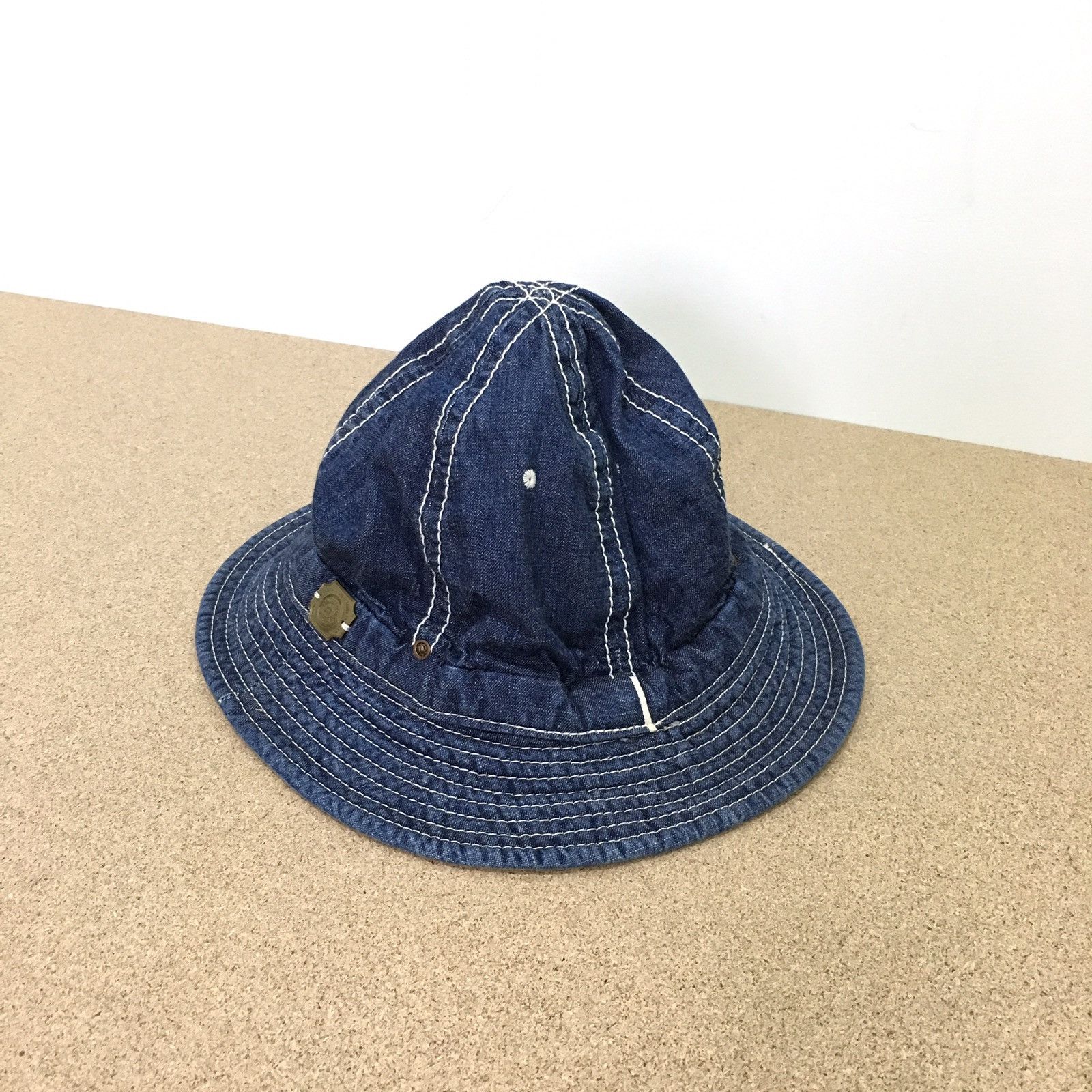 Handmade Decho Crash Kome Hat US Army Indigo Selvage Denim Hand Made Size ONE SIZE - 1 Thumbnail