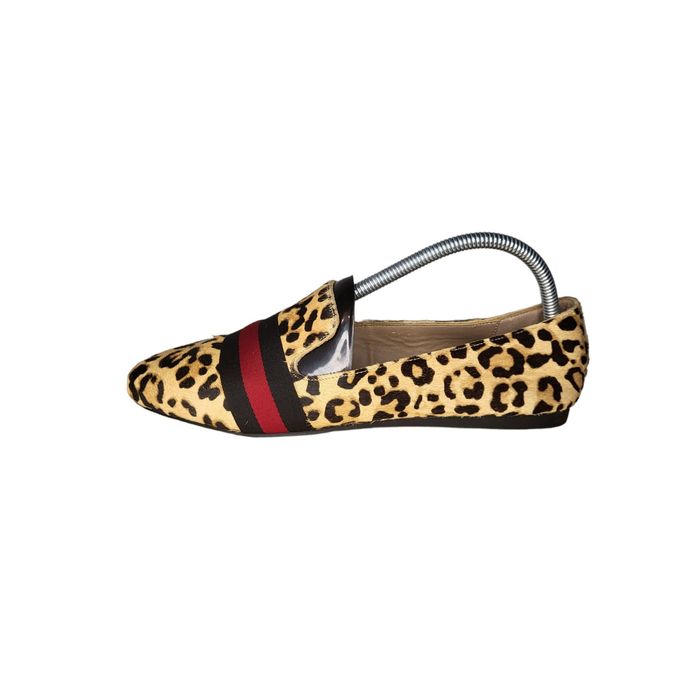 Steve Madden Steve Madden Leopard Print Cow Hair Sz 10 Flats Women