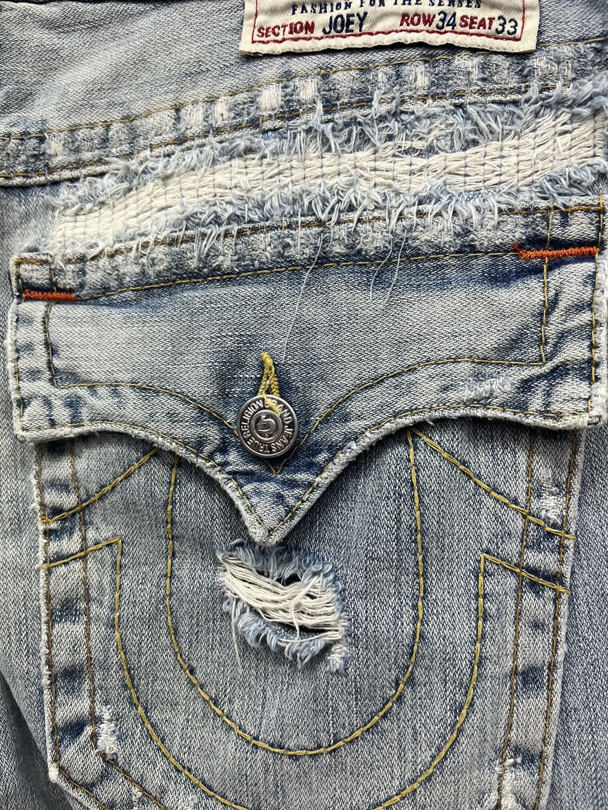 True Religion 💥FYE💥DISTRESSED FLARE🔥Vtg TRUE RELIGION JOEY Denim USA Size US 34 / EU 50 - 13 Thumbnail