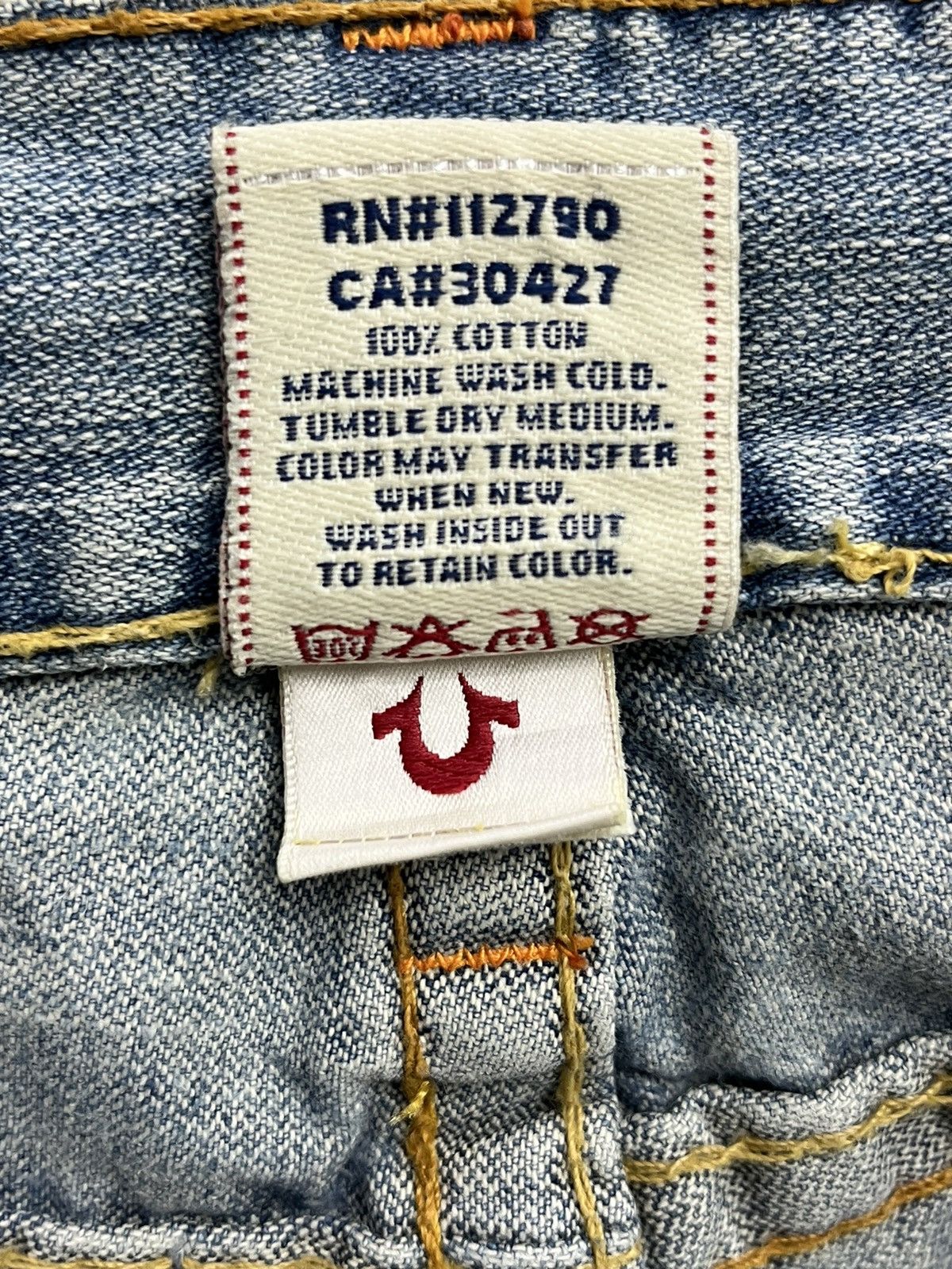 True Religion 💥FYE💥DISTRESSED FLARE🔥Vtg TRUE RELIGION JOEY Denim USA Size US 34 / EU 50 - 17 Thumbnail
