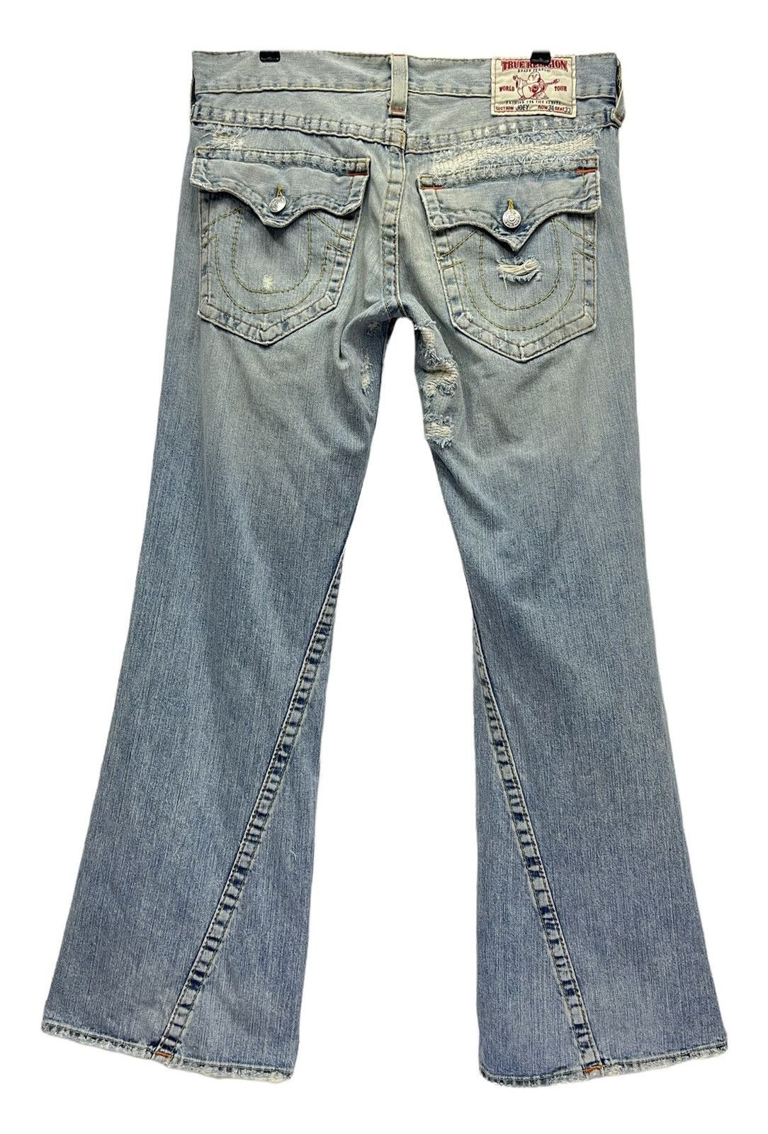 True Religion 💥FYE💥DISTRESSED FLARE🔥Vtg TRUE RELIGION JOEY Denim USA Size US 34 / EU 50 - 9 Thumbnail