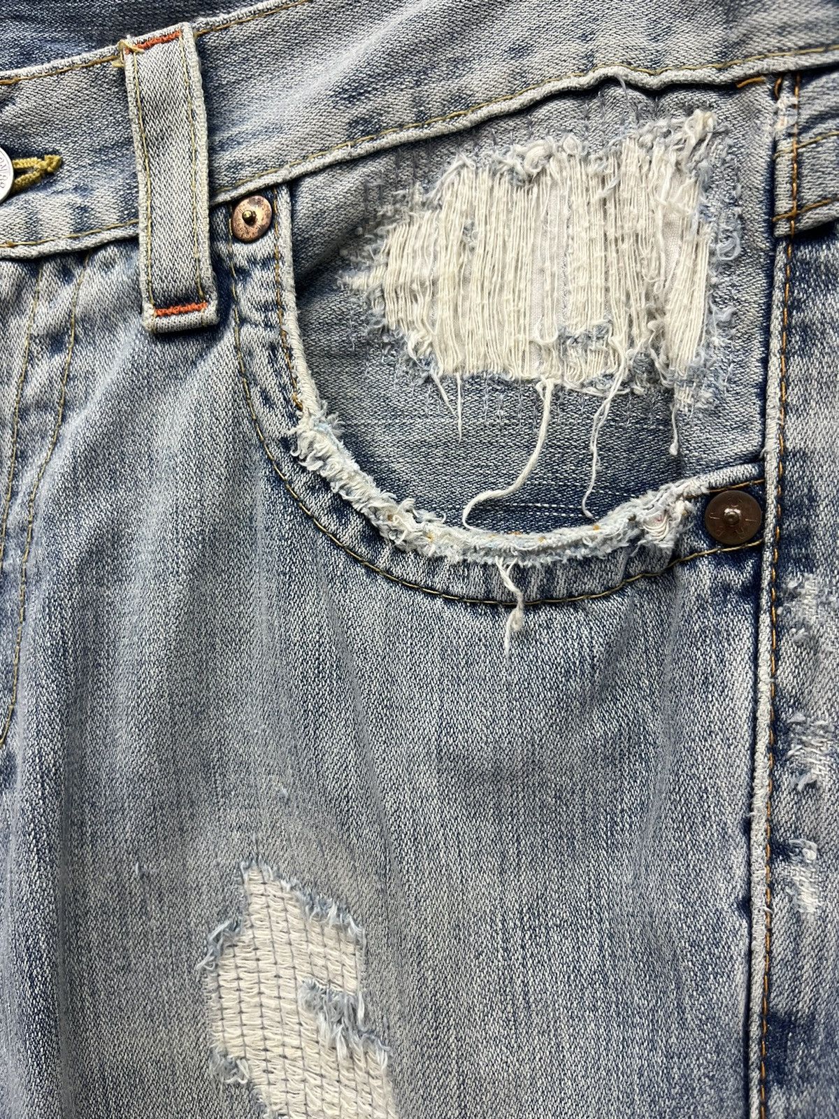 True Religion 💥FYE💥DISTRESSED FLARE🔥Vtg TRUE RELIGION JOEY Denim USA Size US 34 / EU 50 - 7 Thumbnail