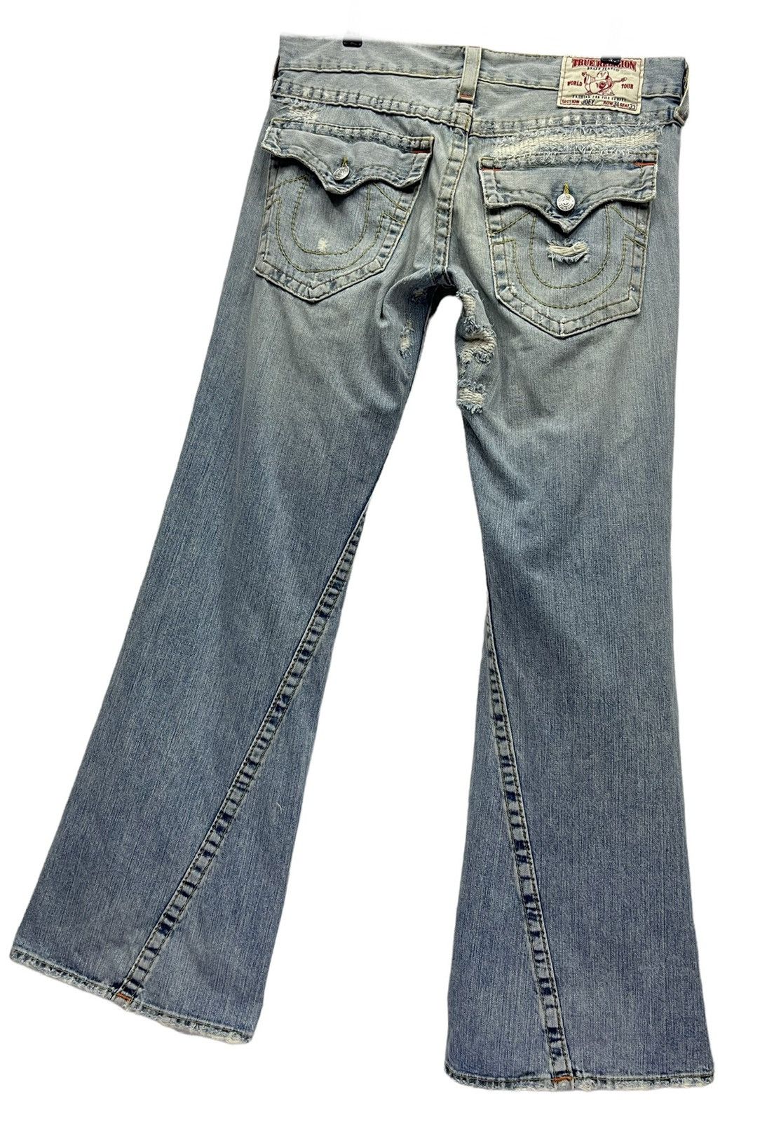 True Religion 💥FYE💥DISTRESSED FLARE🔥Vtg TRUE RELIGION JOEY Denim USA Size US 34 / EU 50 - 10 Thumbnail